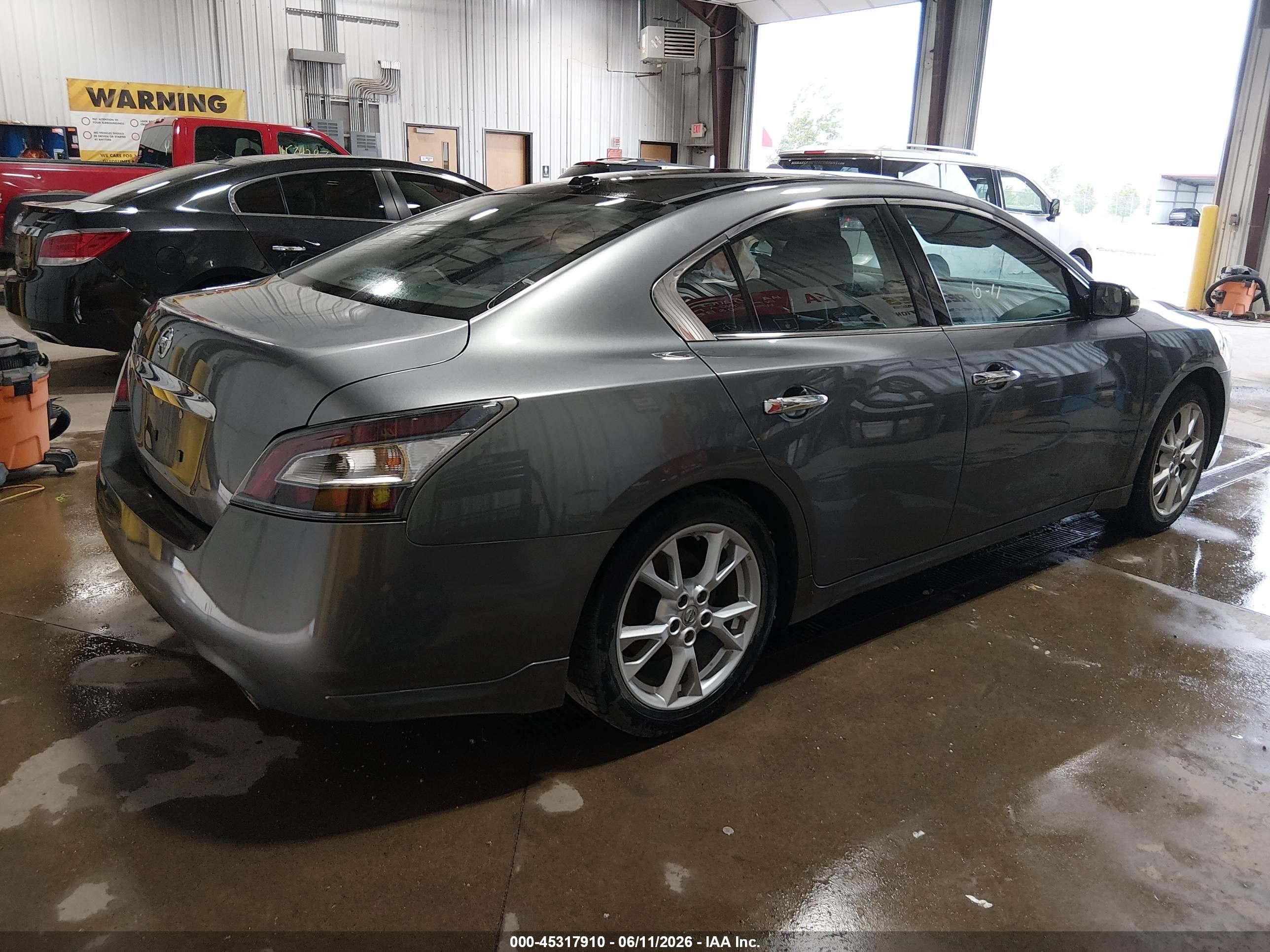 2014 Nissan Maxima 3.5 Sv Gray vin: 1N4AA5AP2EC488518