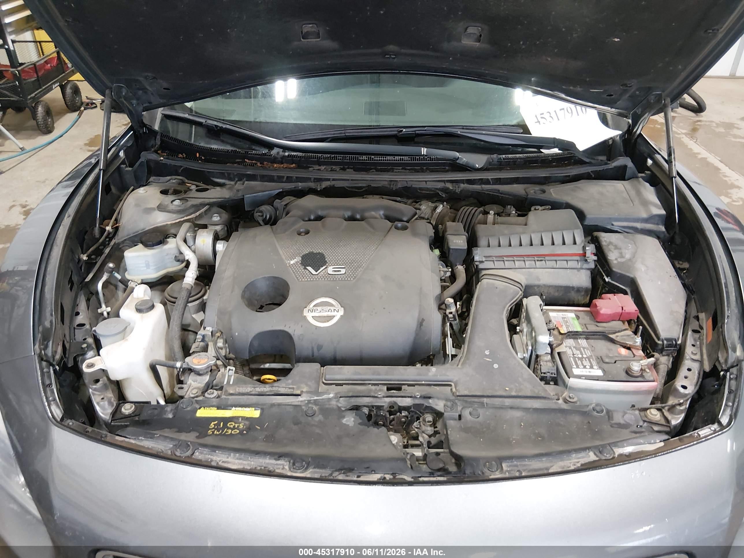 2014 Nissan Maxima 3.5 Sv Gray vin: 1N4AA5AP2EC488518