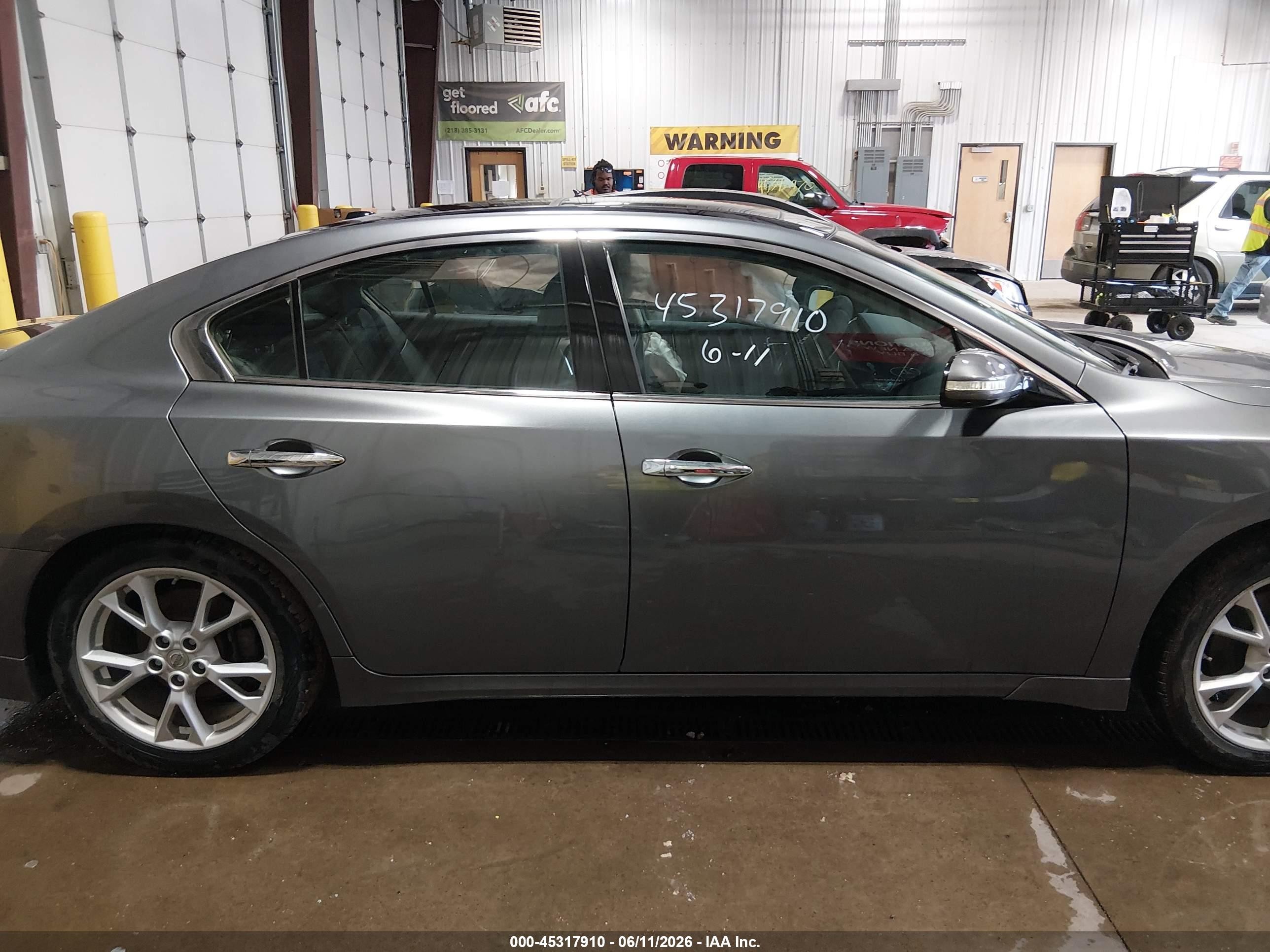 2014 Nissan Maxima 3.5 Sv Gray vin: 1N4AA5AP2EC488518