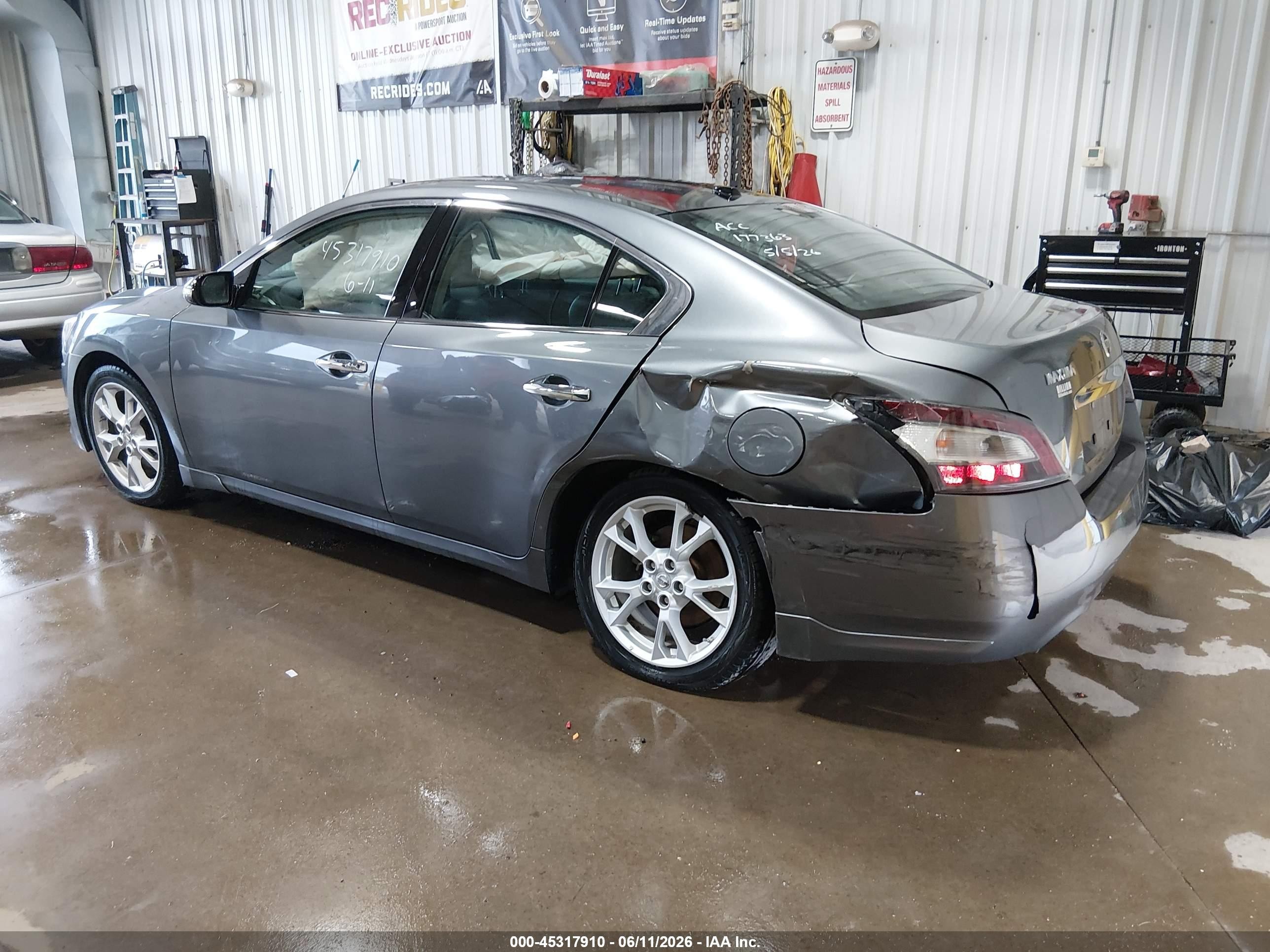 2014 Nissan Maxima 3.5 Sv Gray vin: 1N4AA5AP2EC488518