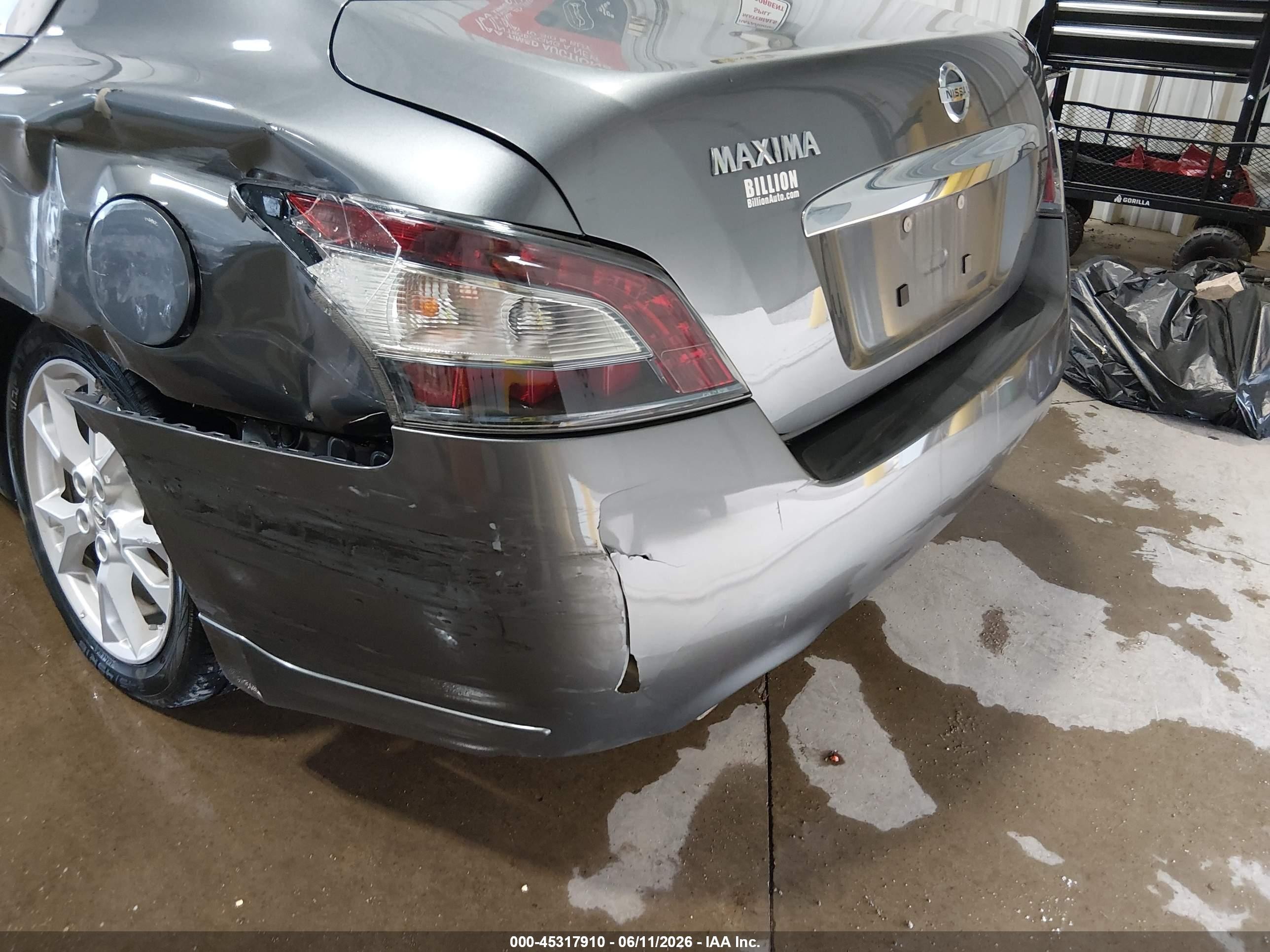 2014 Nissan Maxima 3.5 Sv Gray vin: 1N4AA5AP2EC488518