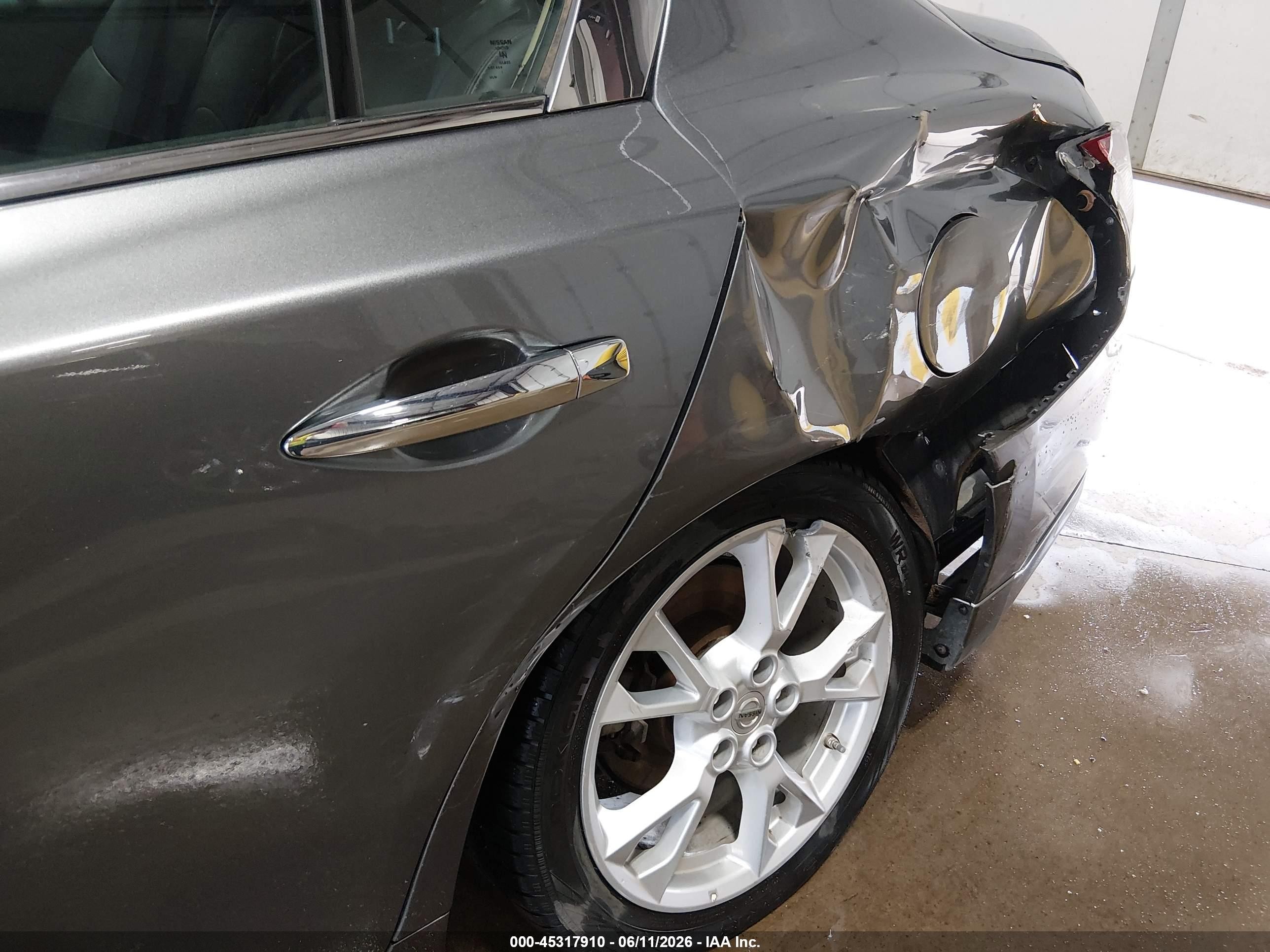 2014 Nissan Maxima 3.5 Sv Gray vin: 1N4AA5AP2EC488518