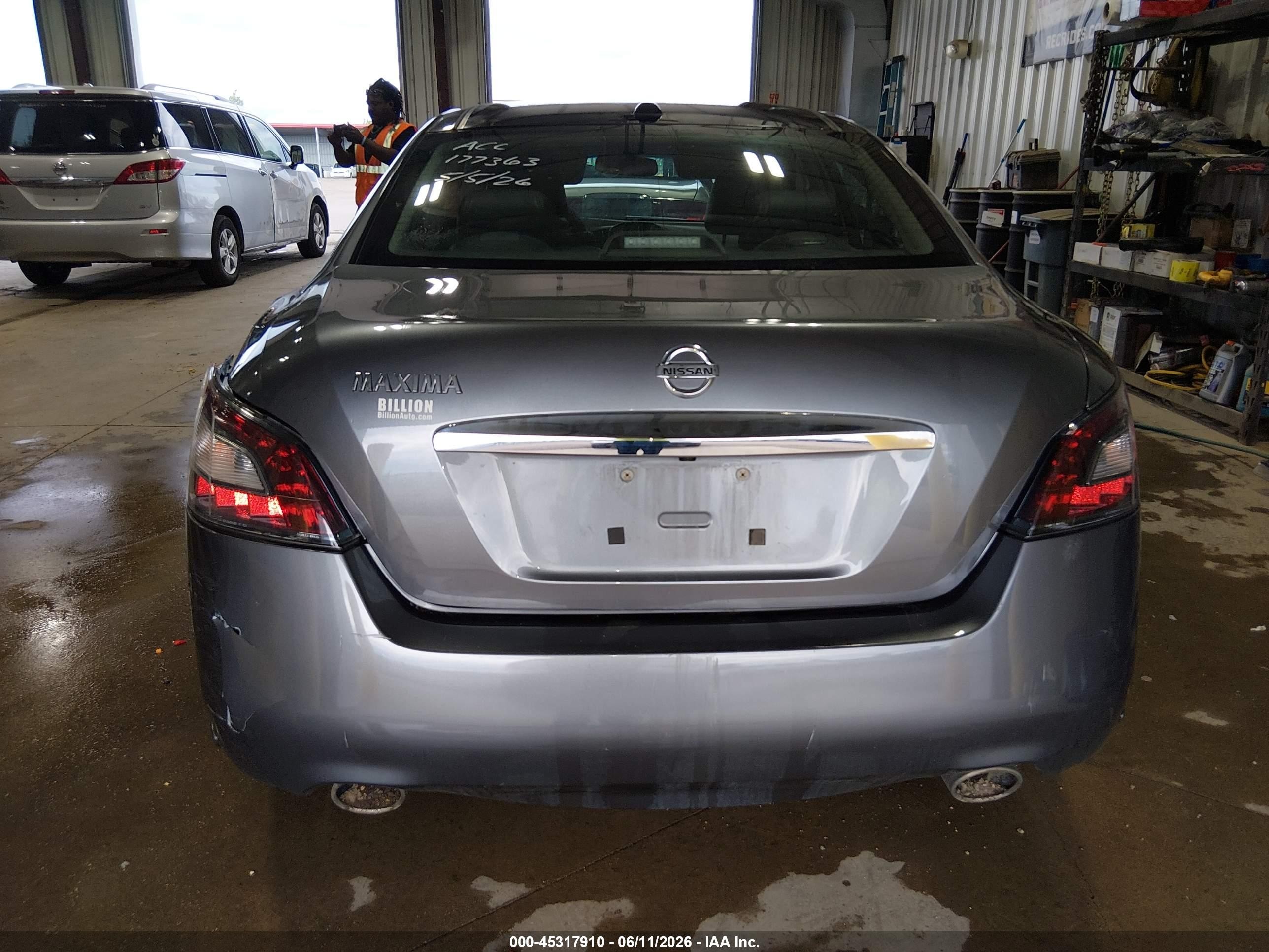 2014 Nissan Maxima 3.5 Sv Gray vin: 1N4AA5AP2EC488518