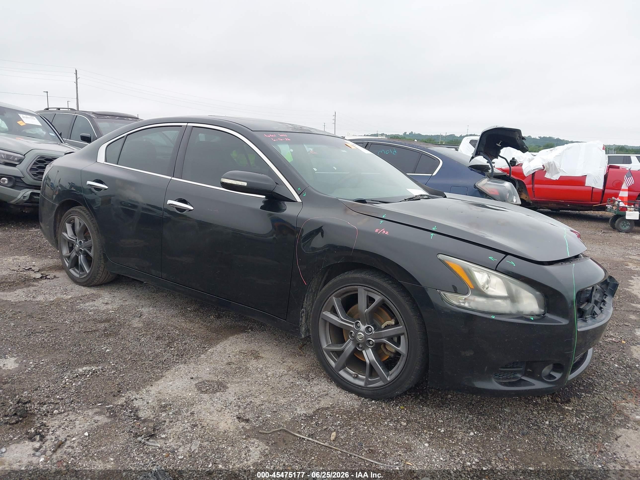 2014 Nissan Maxima 3.5 S/3.5 Sv Black vin: 1N4AA5AP2EC488597