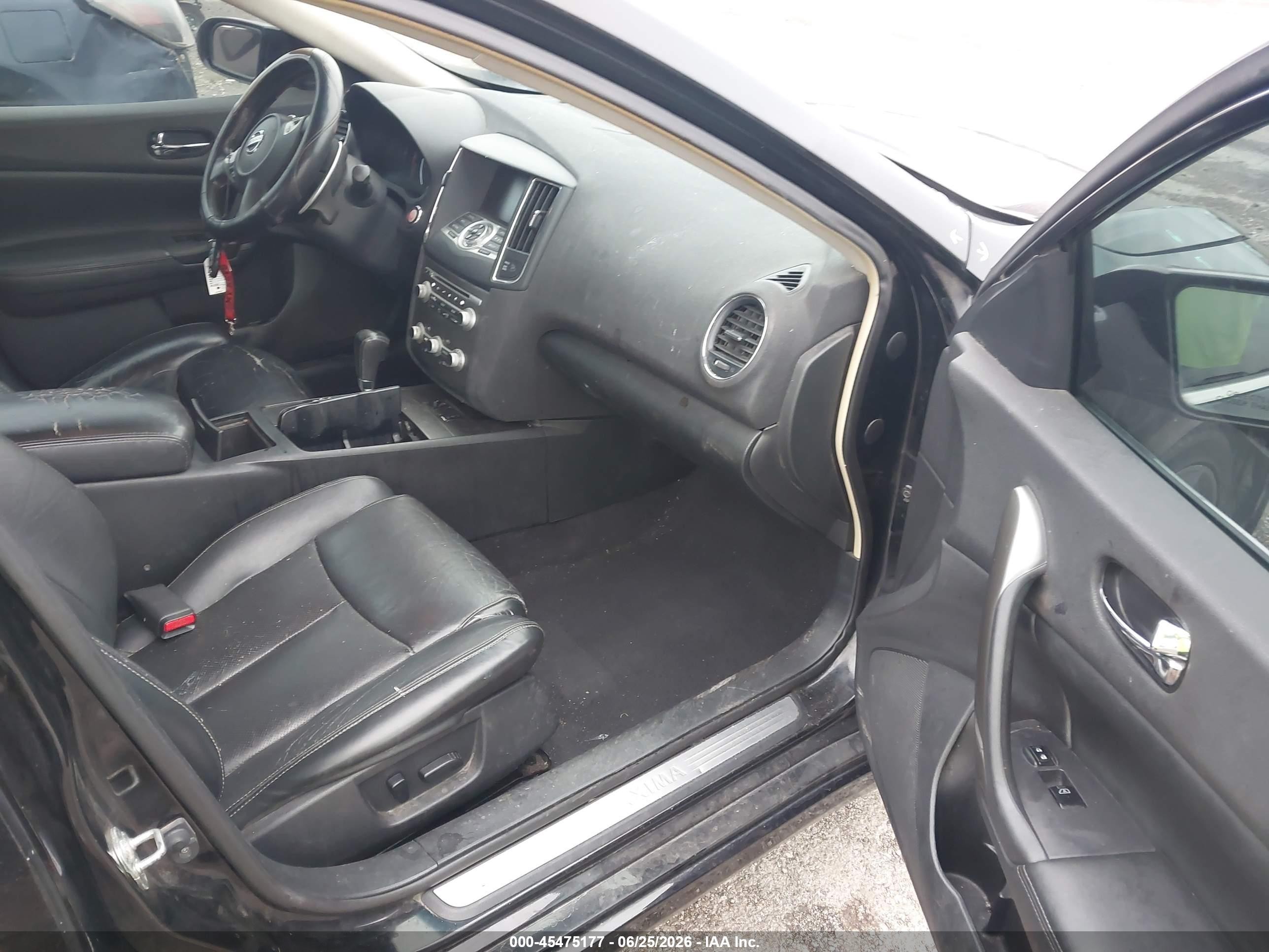2014 Nissan Maxima 3.5 S/3.5 Sv Black vin: 1N4AA5AP2EC488597