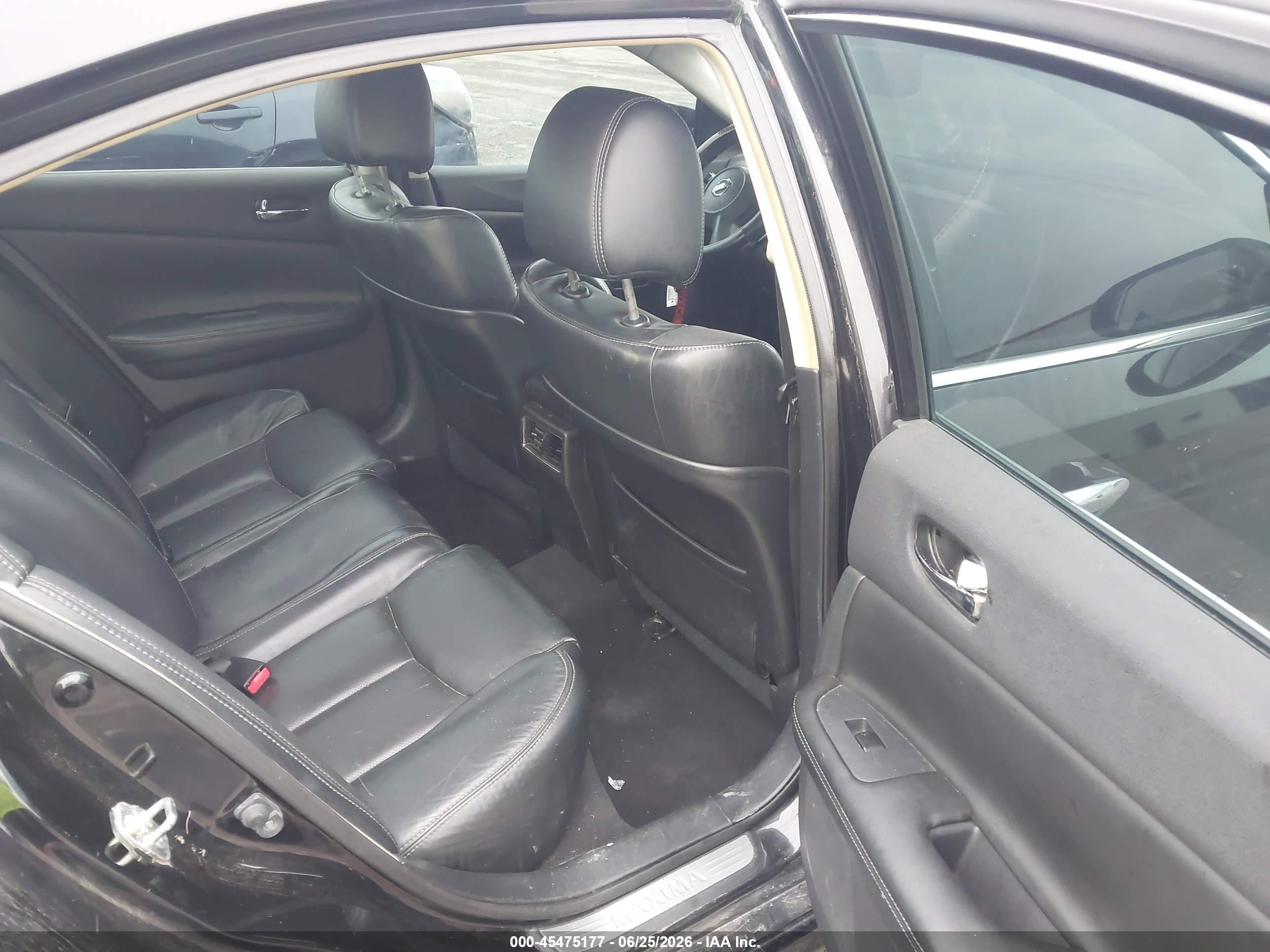 2014 Nissan Maxima 3.5 S/3.5 Sv Black vin: 1N4AA5AP2EC488597