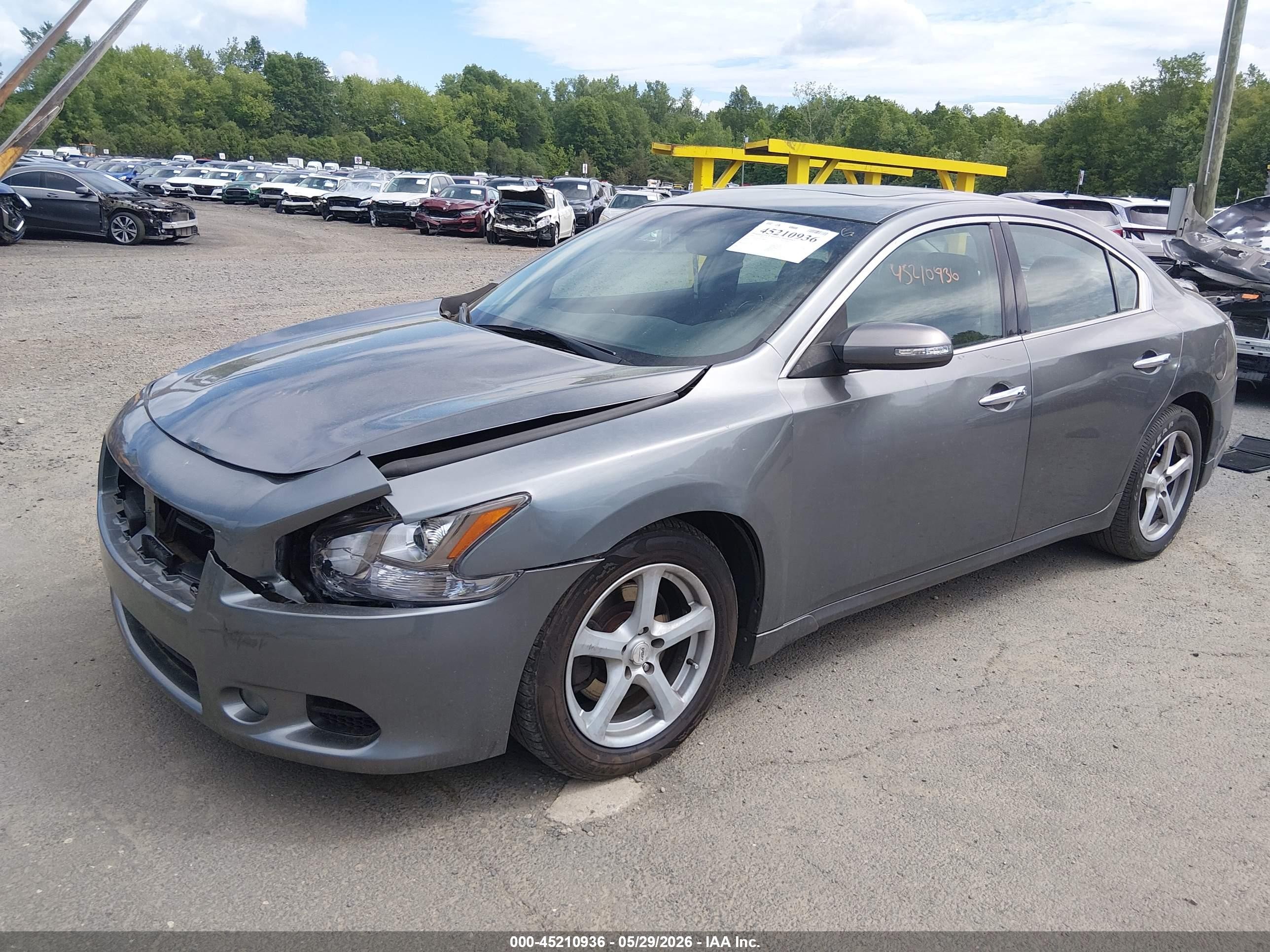 2014 Nissan Maxima 3.5 Sv Gray vin: 1N4AA5AP2EC908407