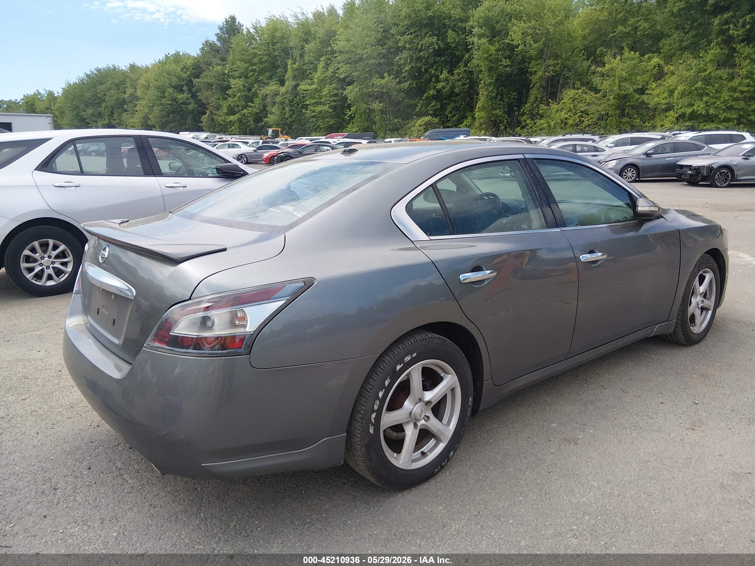 2014 Nissan Maxima 3.5 Sv Gray vin: 1N4AA5AP2EC908407