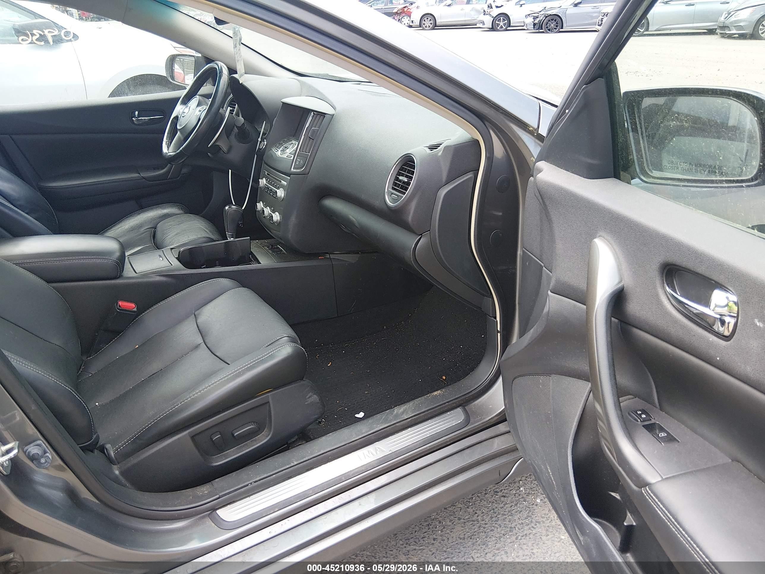 2014 Nissan Maxima 3.5 Sv Gray vin: 1N4AA5AP2EC908407