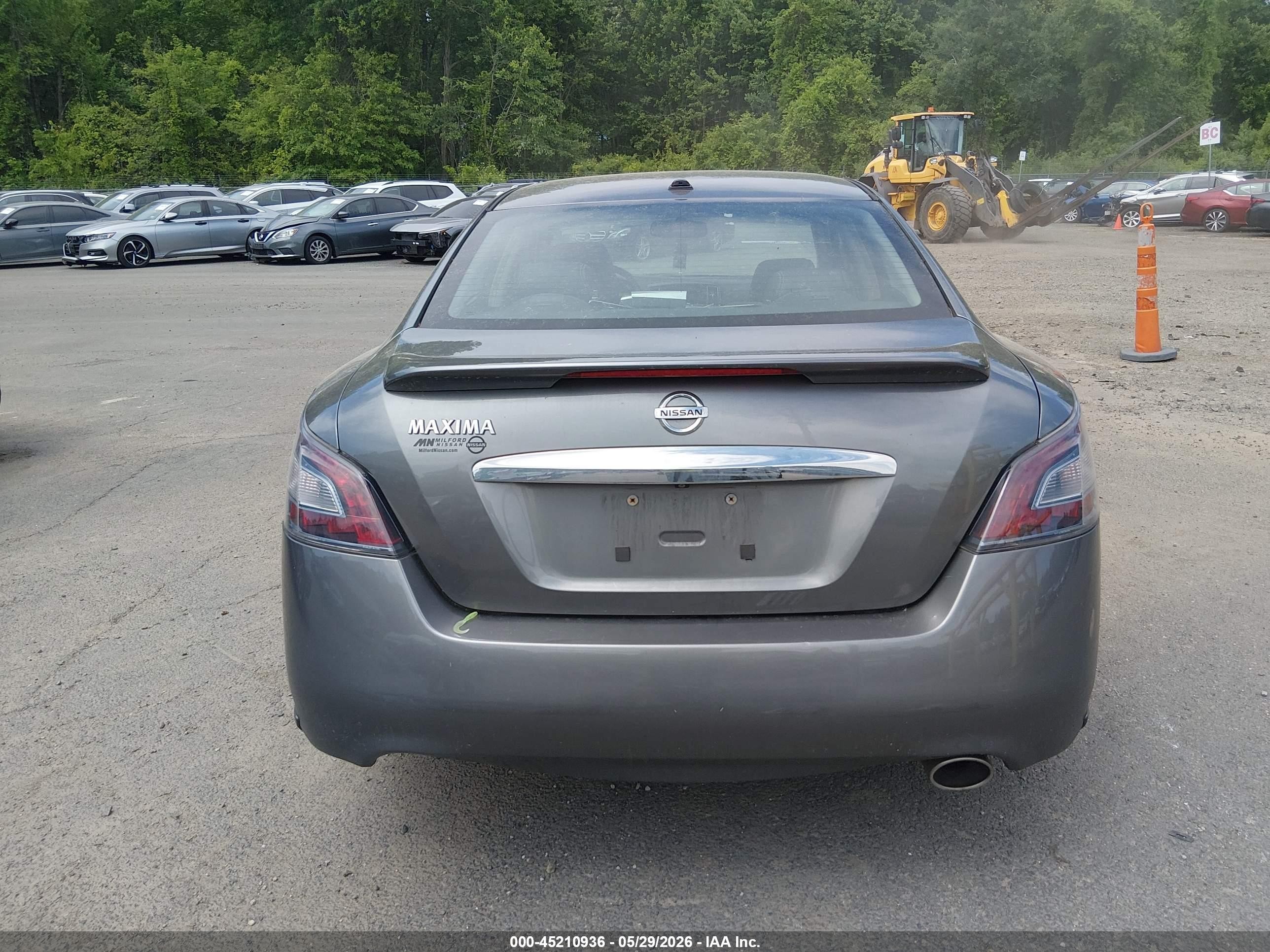 2014 Nissan Maxima 3.5 Sv Gray vin: 1N4AA5AP2EC908407