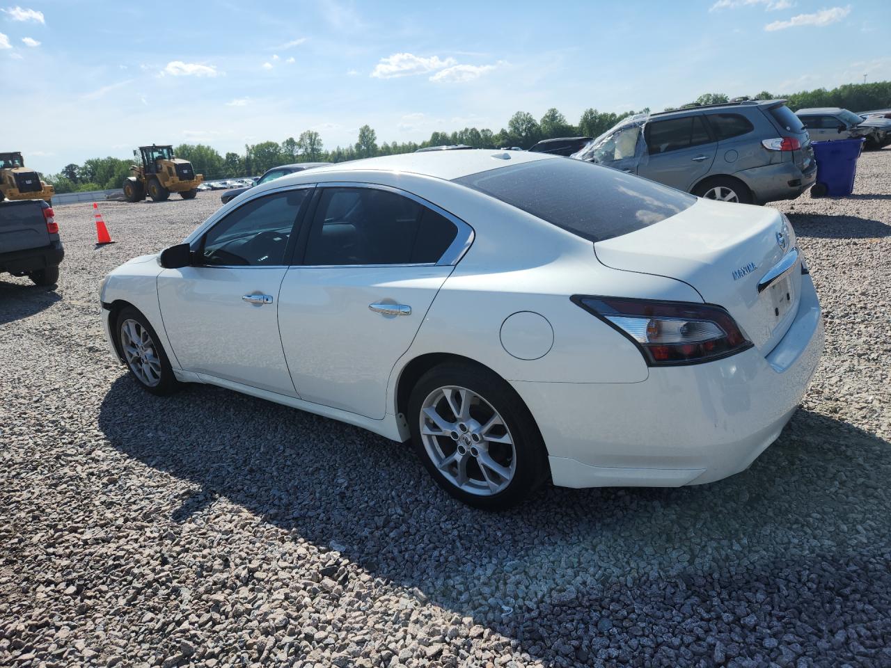 2014 Nissan Maxima 3.5 Sv White vin: 1N4AA5AP2EC913364