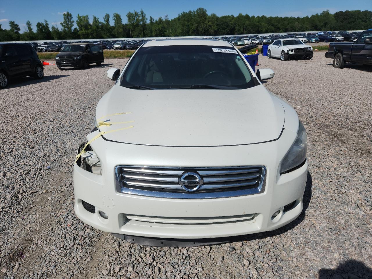 2014 Nissan Maxima 3.5 Sv White vin: 1N4AA5AP2EC913364