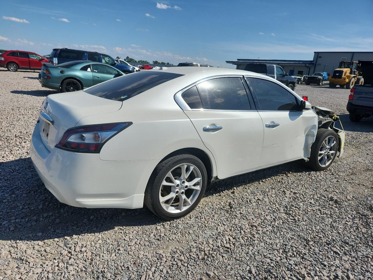2014 Nissan Maxima 3.5 Sv White vin: 1N4AA5AP2EC913364