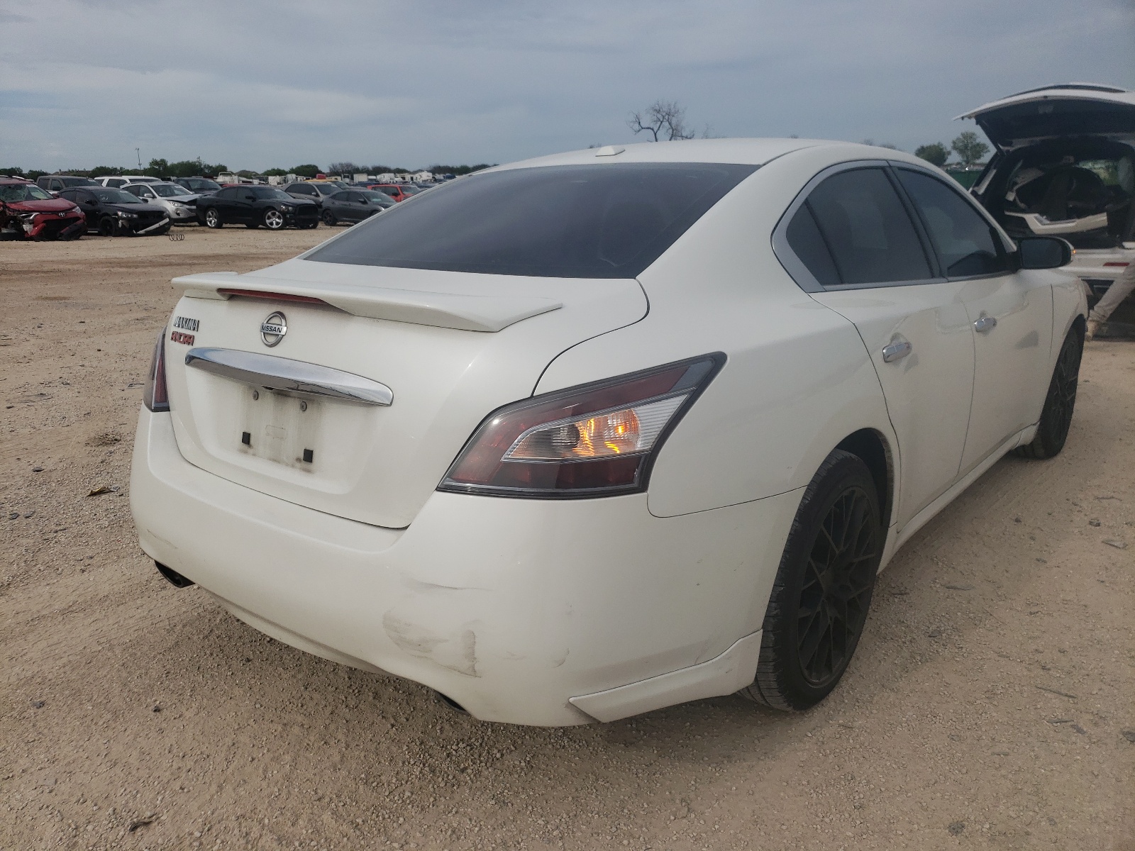 2014 Nissan Maxima S White vin: 1N4AA5AP2EC915230