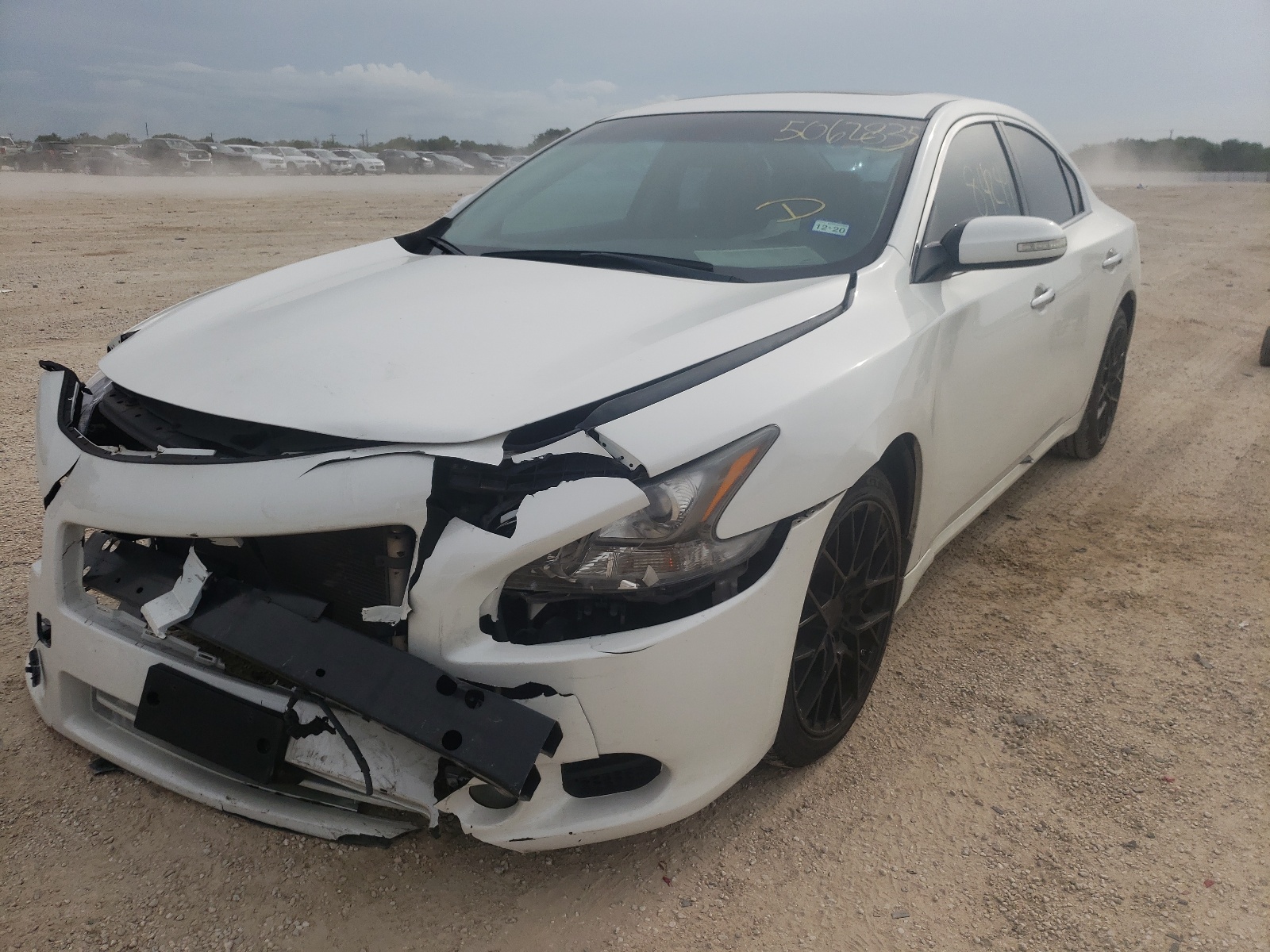 2014 Nissan Maxima S White vin: 1N4AA5AP2EC915230