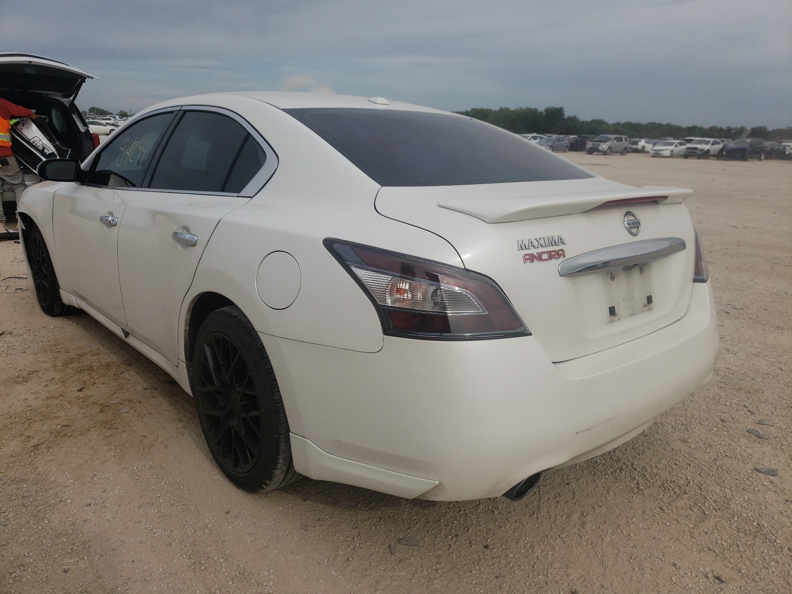 2014 Nissan Maxima S White vin: 1N4AA5AP2EC915230