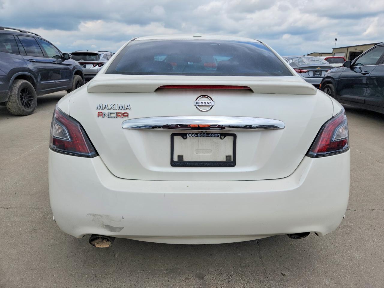 2014 Nissan Maxima 3.5 Sv White vin: 1N4AA5AP2EC915230