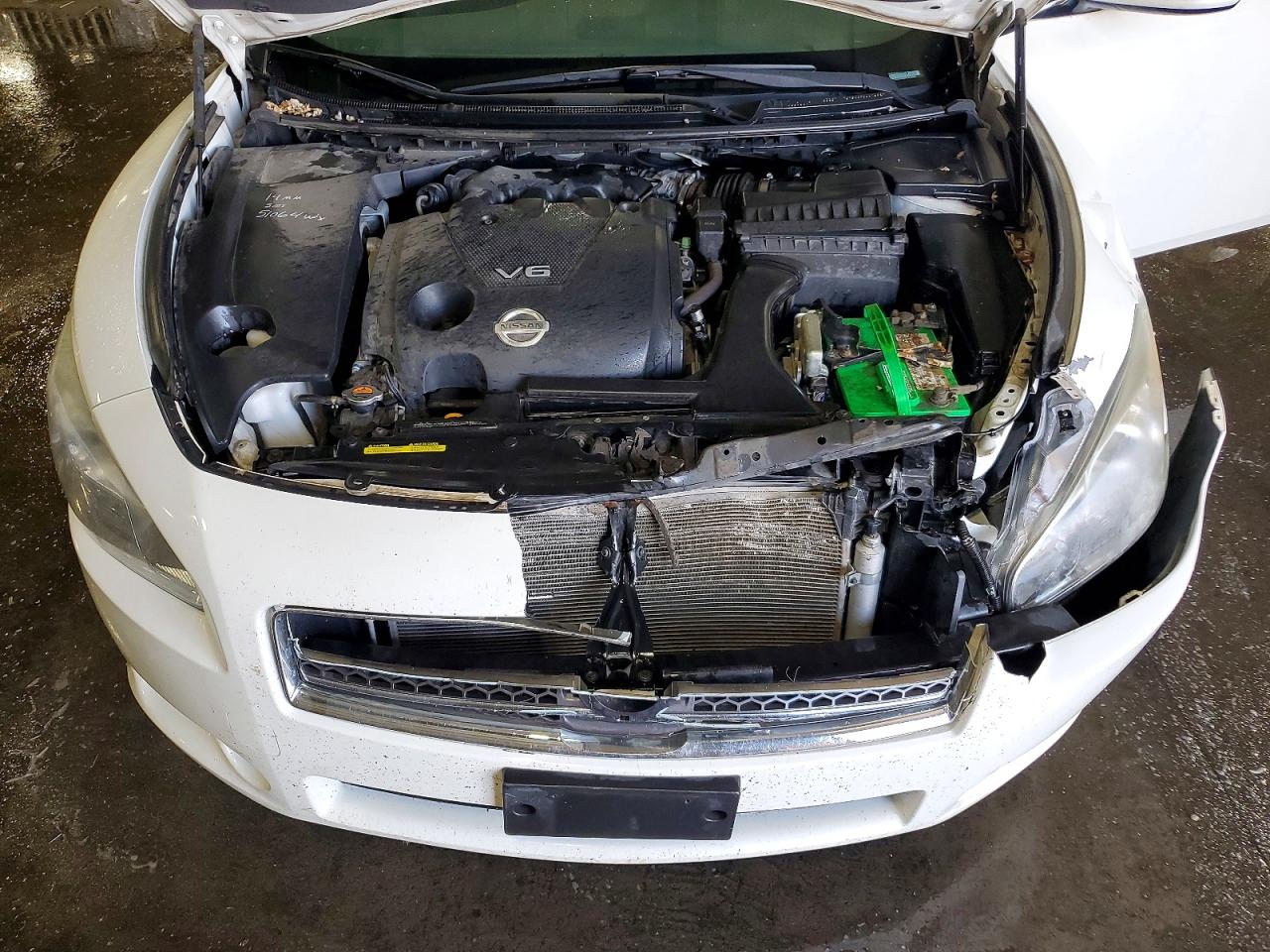 2010 Nissan Maxima S White vin: 1N4AA5AP3AC814630