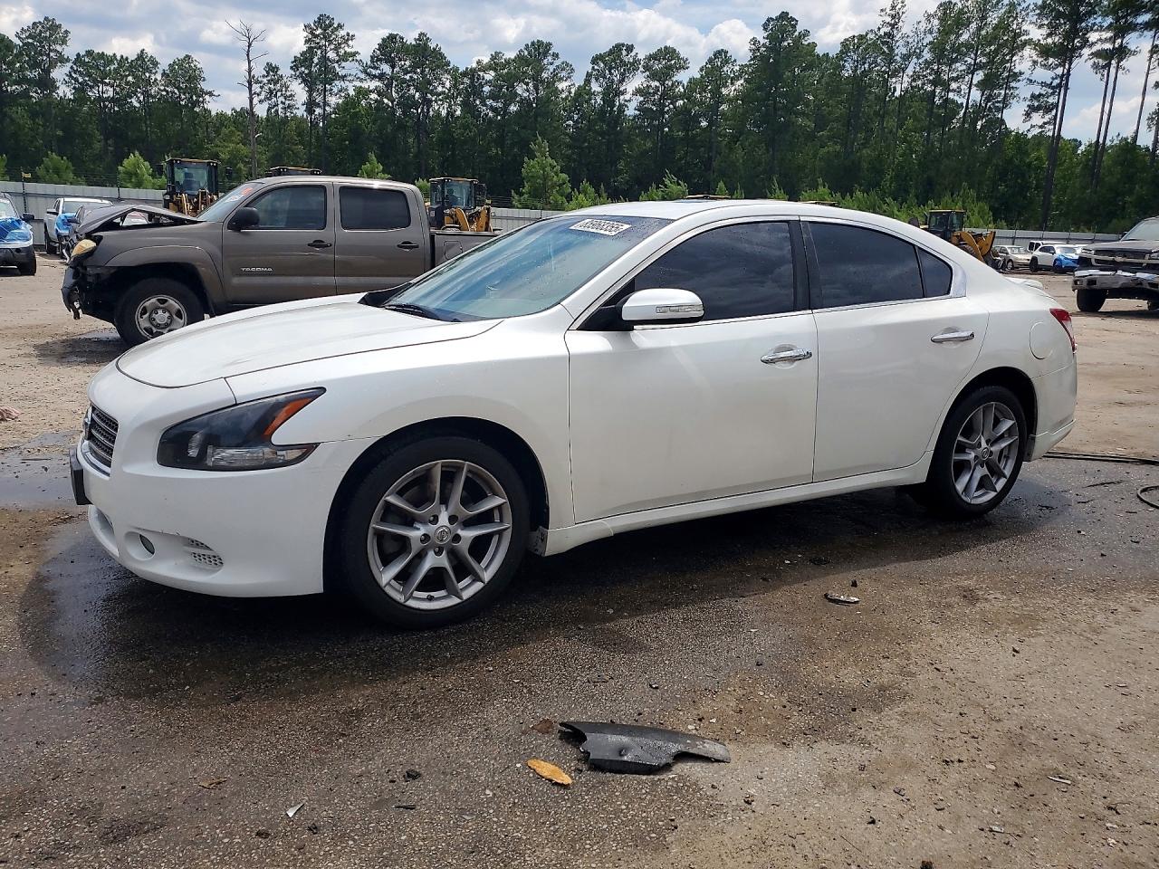 2010 Nissan Maxima S/sv White vin: 1N4AA5AP3AC851953