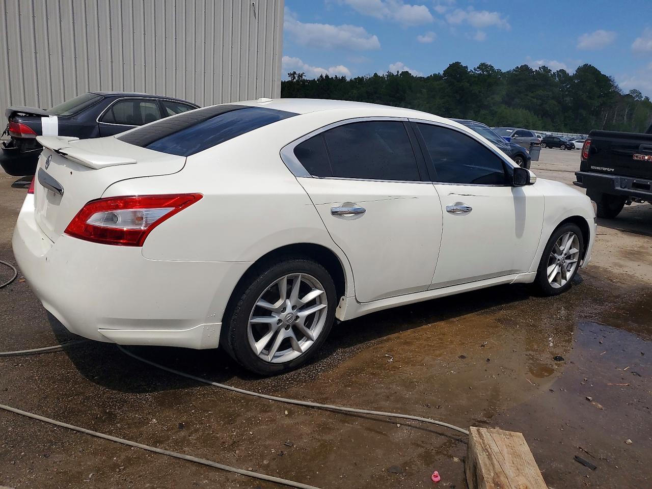 2010 Nissan Maxima S/sv White vin: 1N4AA5AP3AC851953