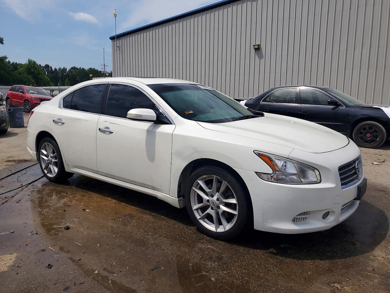 2010 Nissan Maxima S/sv White vin: 1N4AA5AP3AC851953