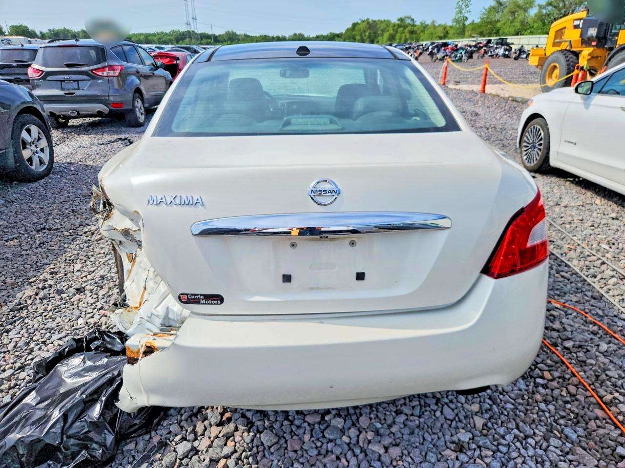 2010 Nissan Maxima S/sv White vin: 1N4AA5AP3AC862466