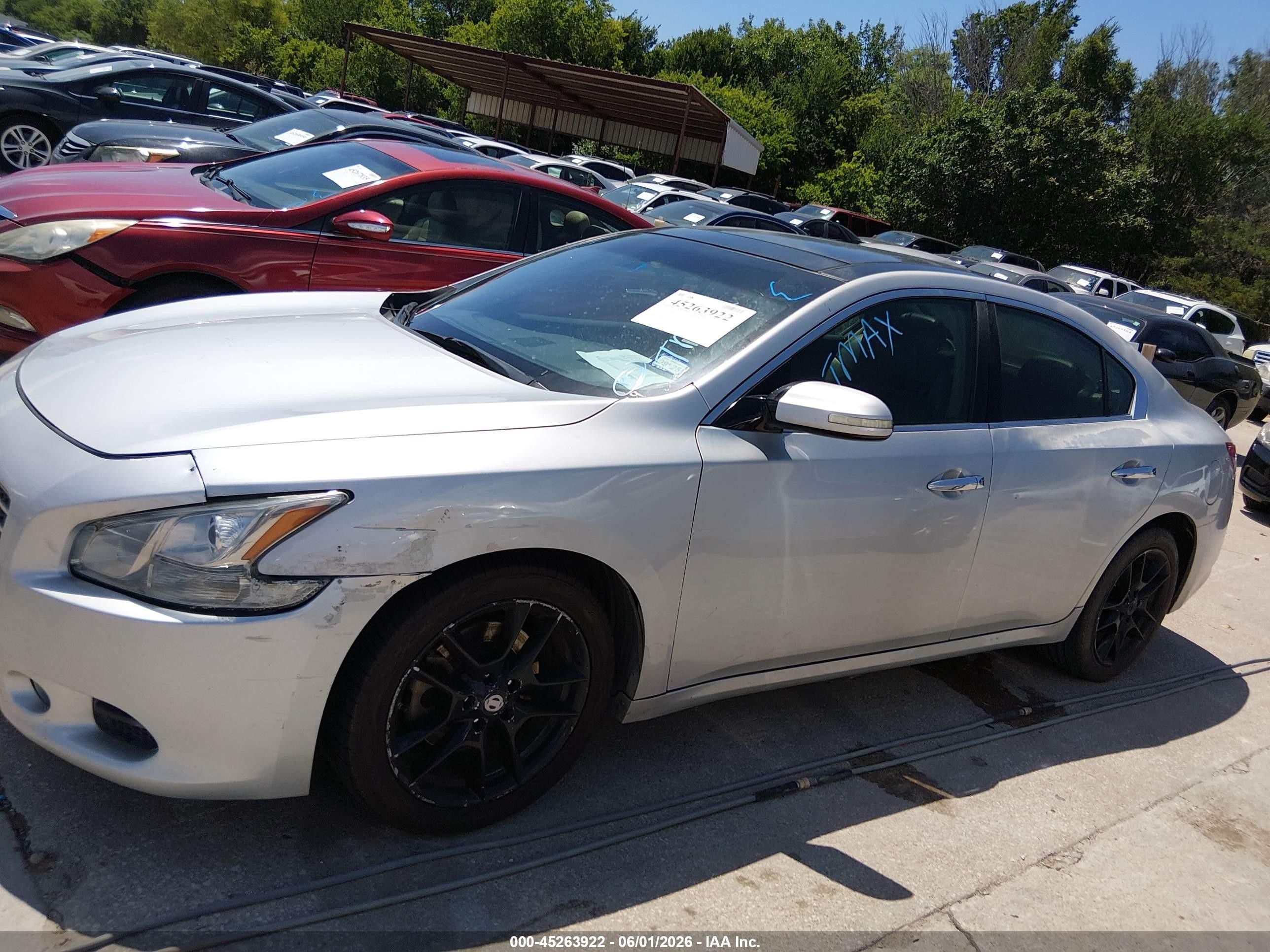 2011 Nissan Maxima 3.5 Sv Silver vin: 1N4AA5AP3BC801765