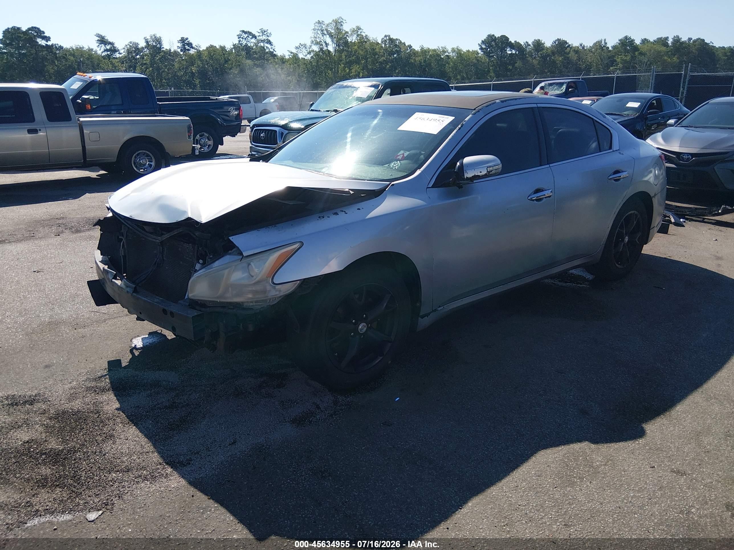 2011 Nissan Maxima 3.5 Sv Silver vin: 1N4AA5AP3BC813690