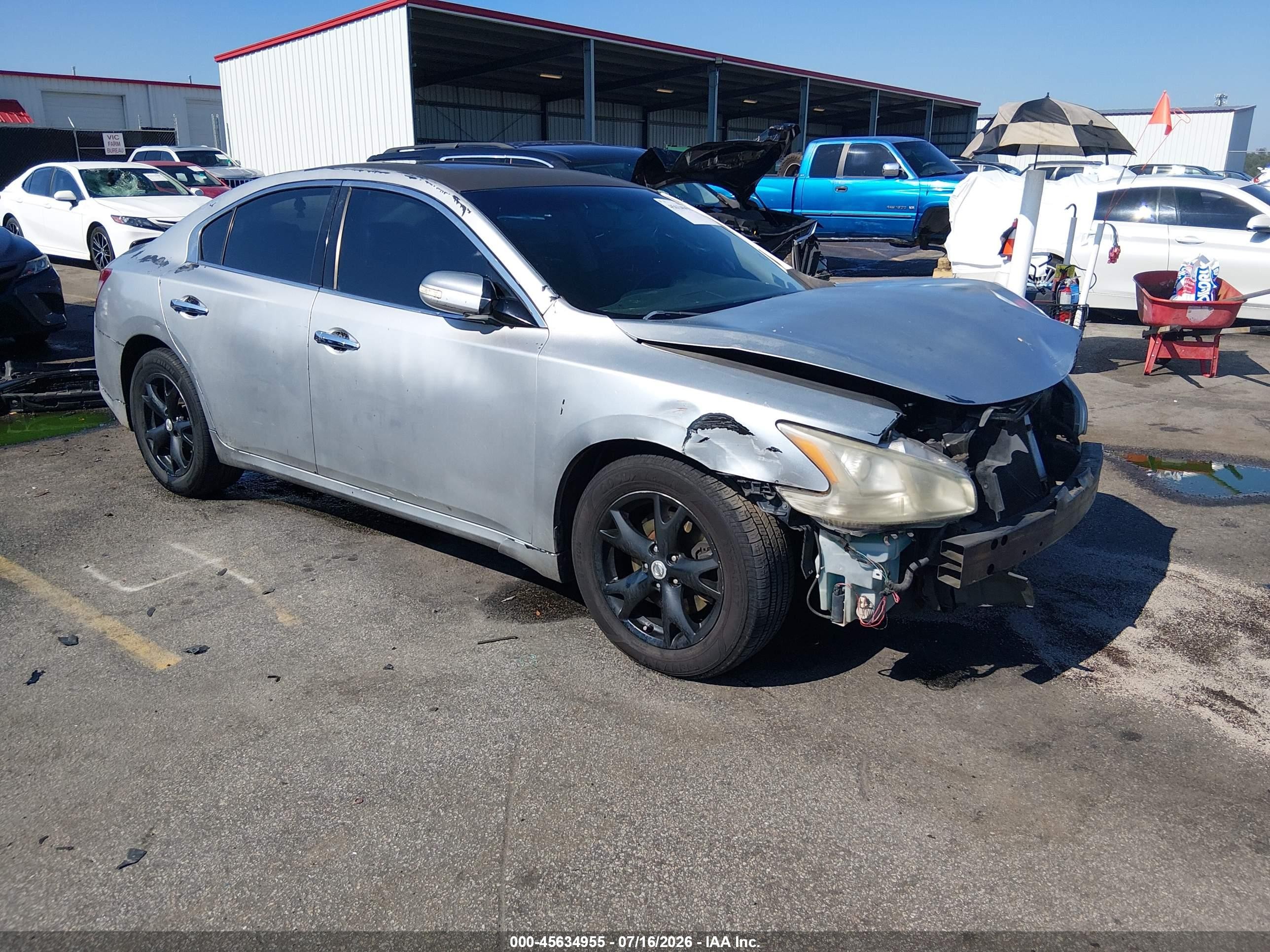 2011 Nissan Maxima 3.5 Sv Silver vin: 1N4AA5AP3BC813690