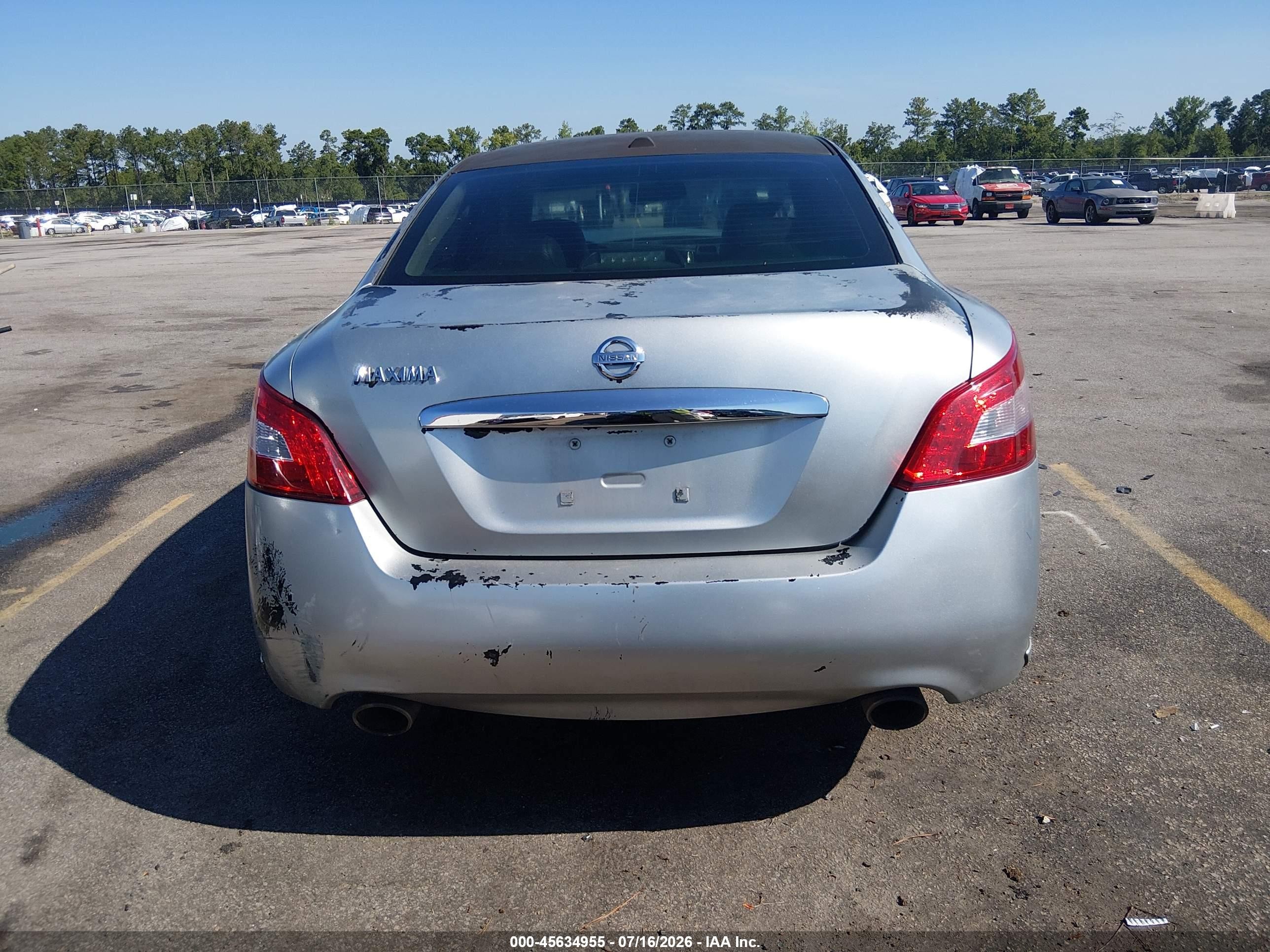 2011 Nissan Maxima 3.5 Sv Silver vin: 1N4AA5AP3BC813690