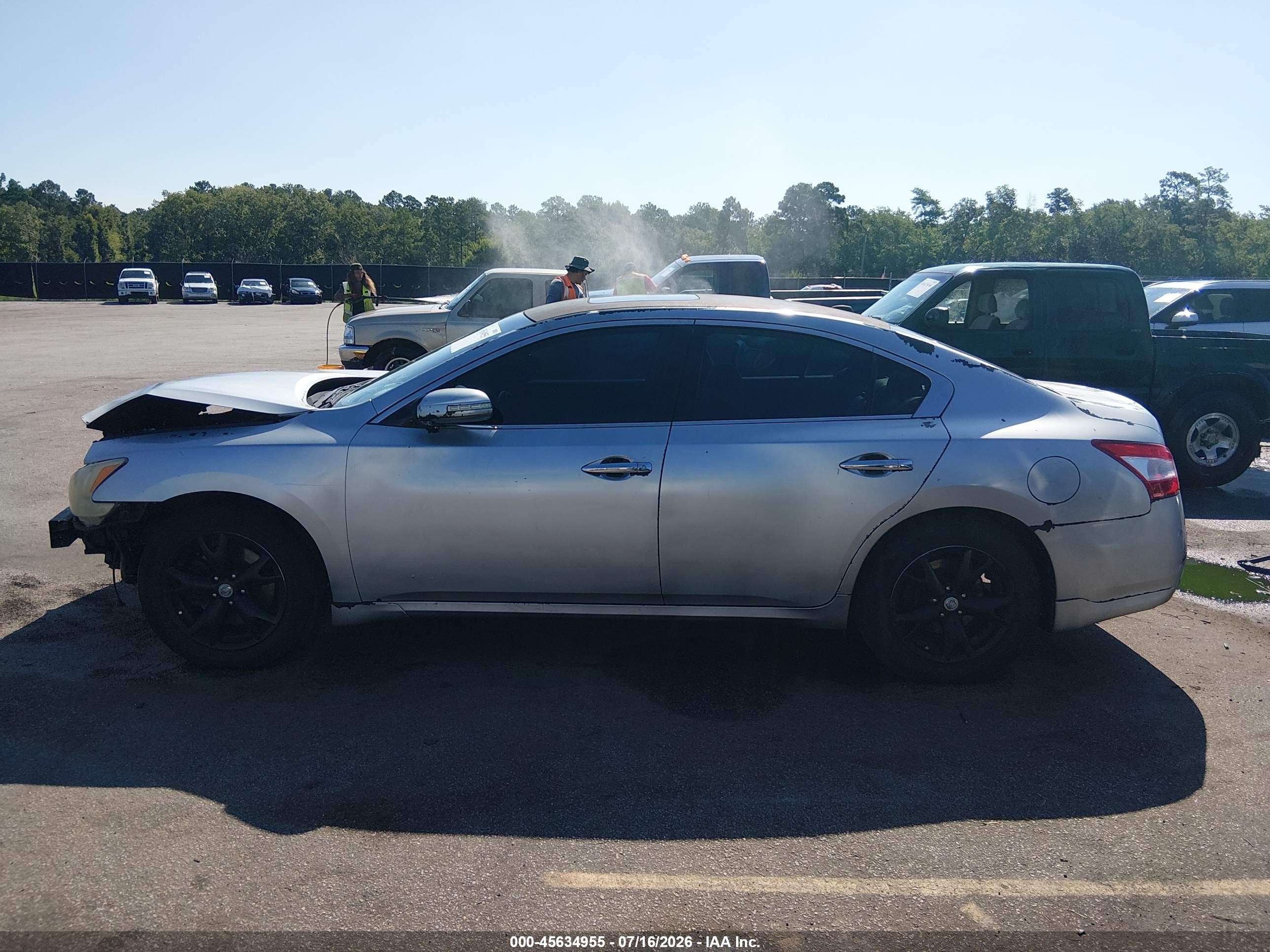 2011 Nissan Maxima 3.5 Sv Silver vin: 1N4AA5AP3BC813690