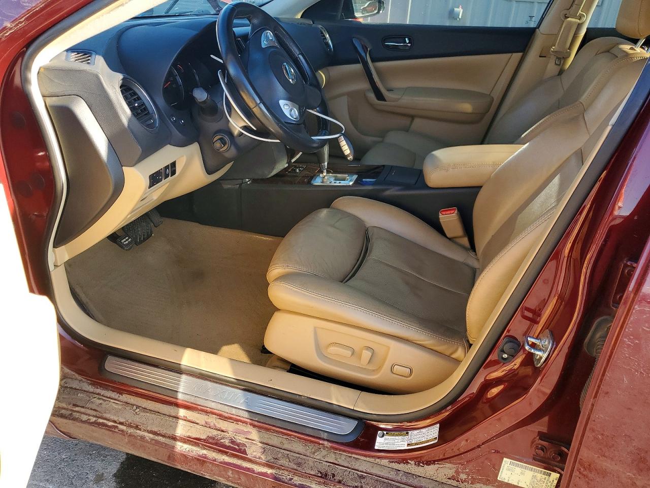 2011 Nissan Maxima 3.5 S Red vin: 1N4AA5AP3BC827928