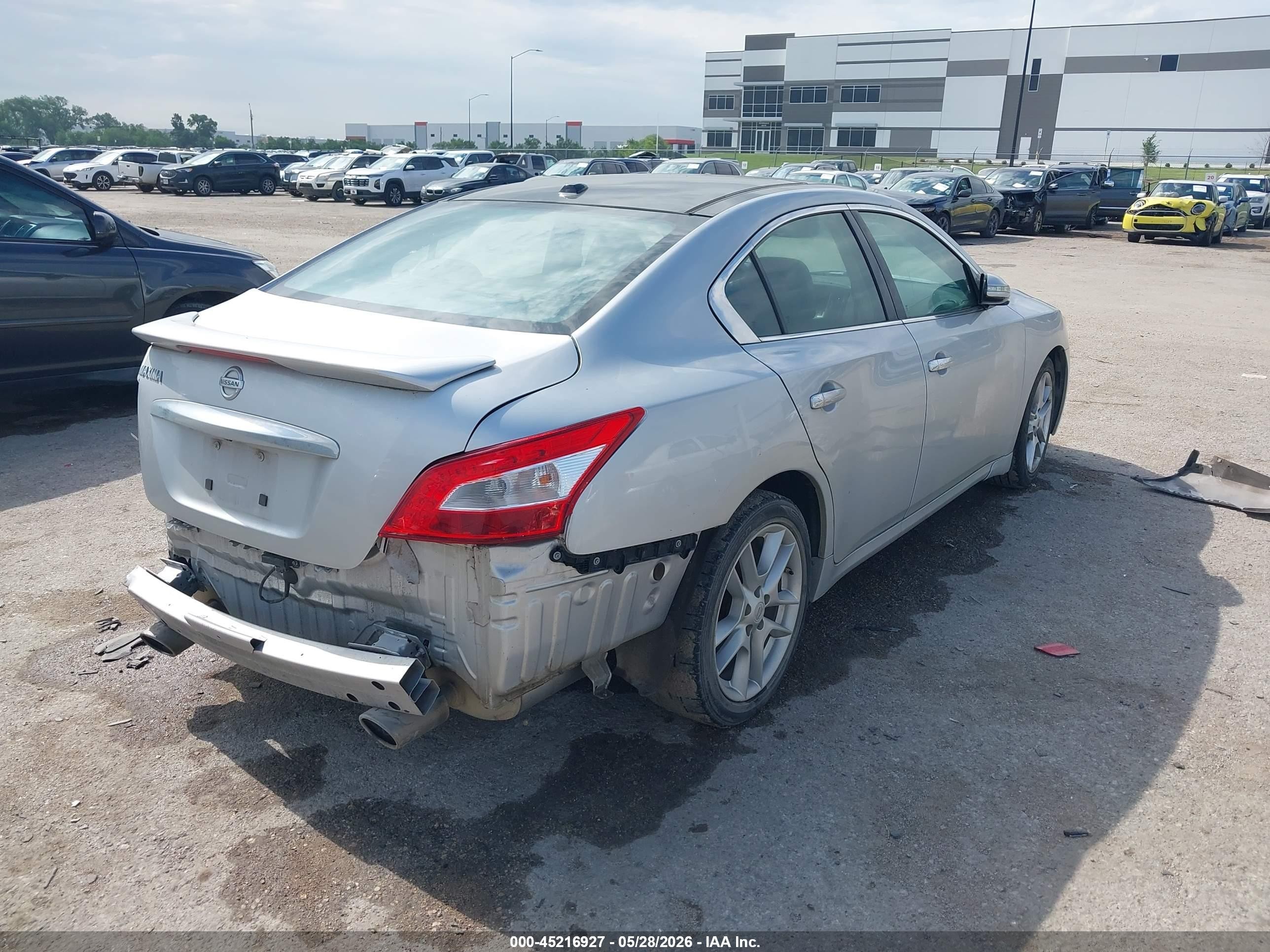 2011 Nissan Maxima 3.5 Sv Silver vin: 1N4AA5AP3BC834359