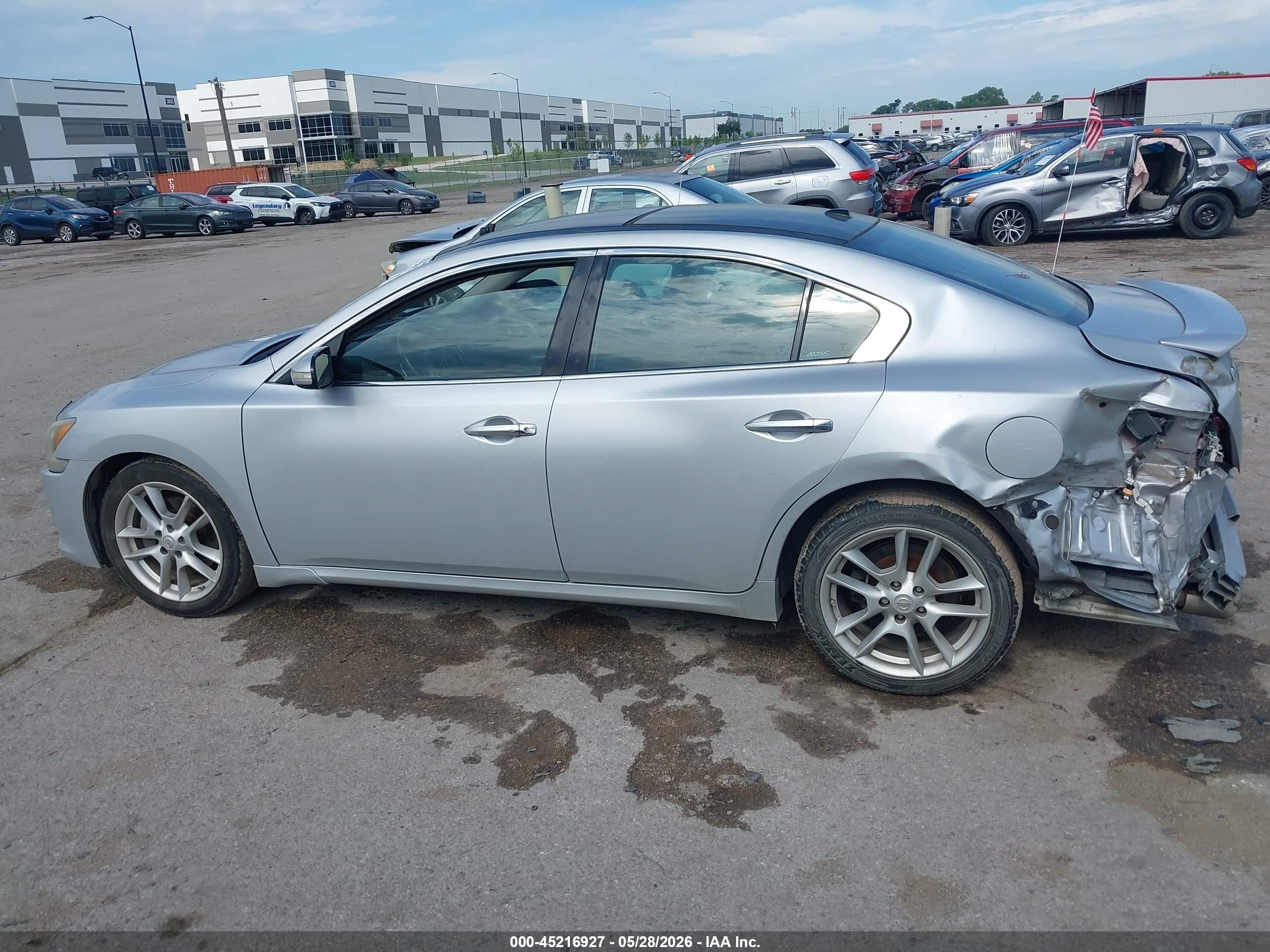 2011 Nissan Maxima 3.5 Sv Silver vin: 1N4AA5AP3BC834359