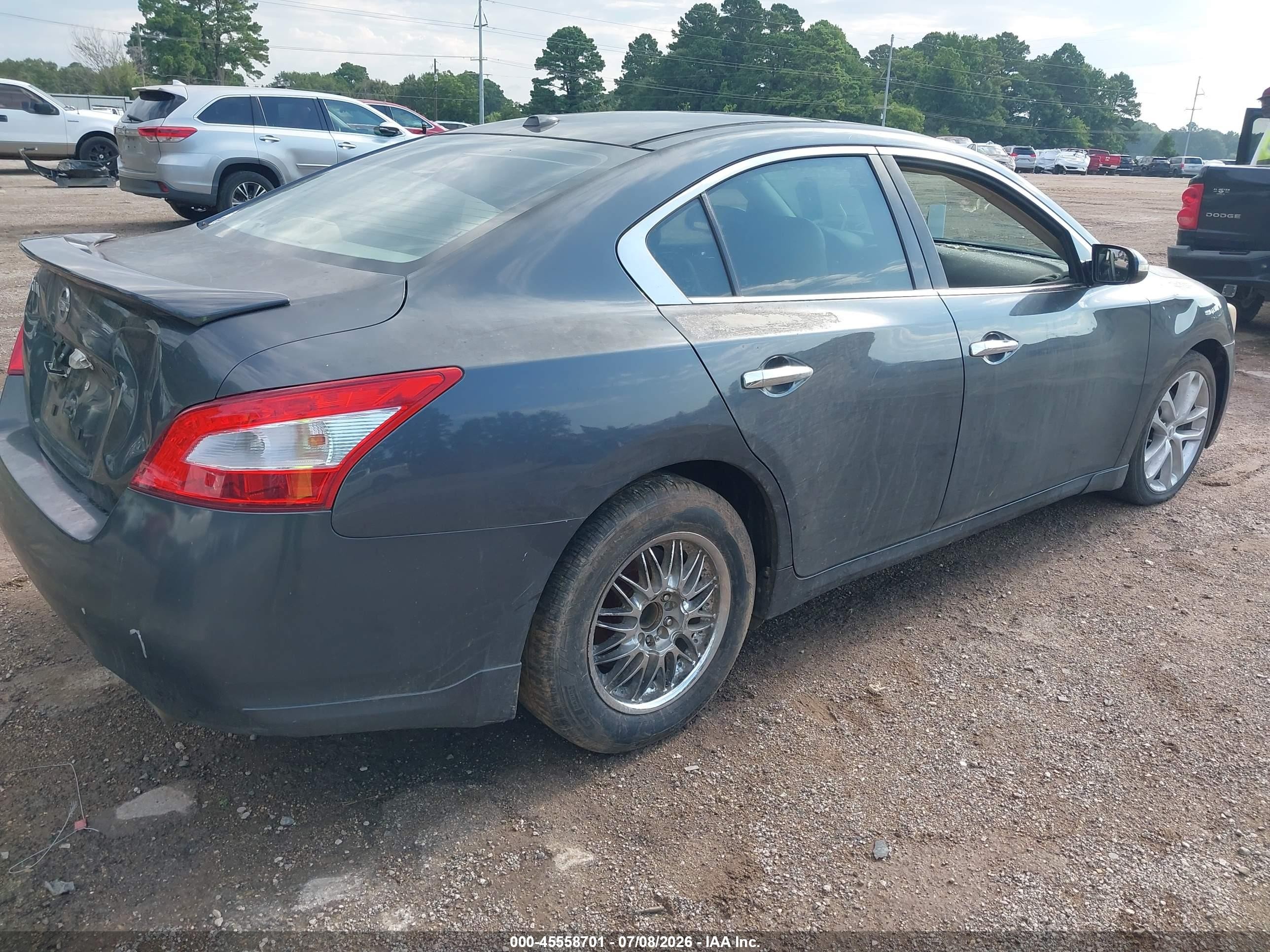 2011 Nissan Maxima 3.5 Sv Gray vin: 1N4AA5AP3BC834958
