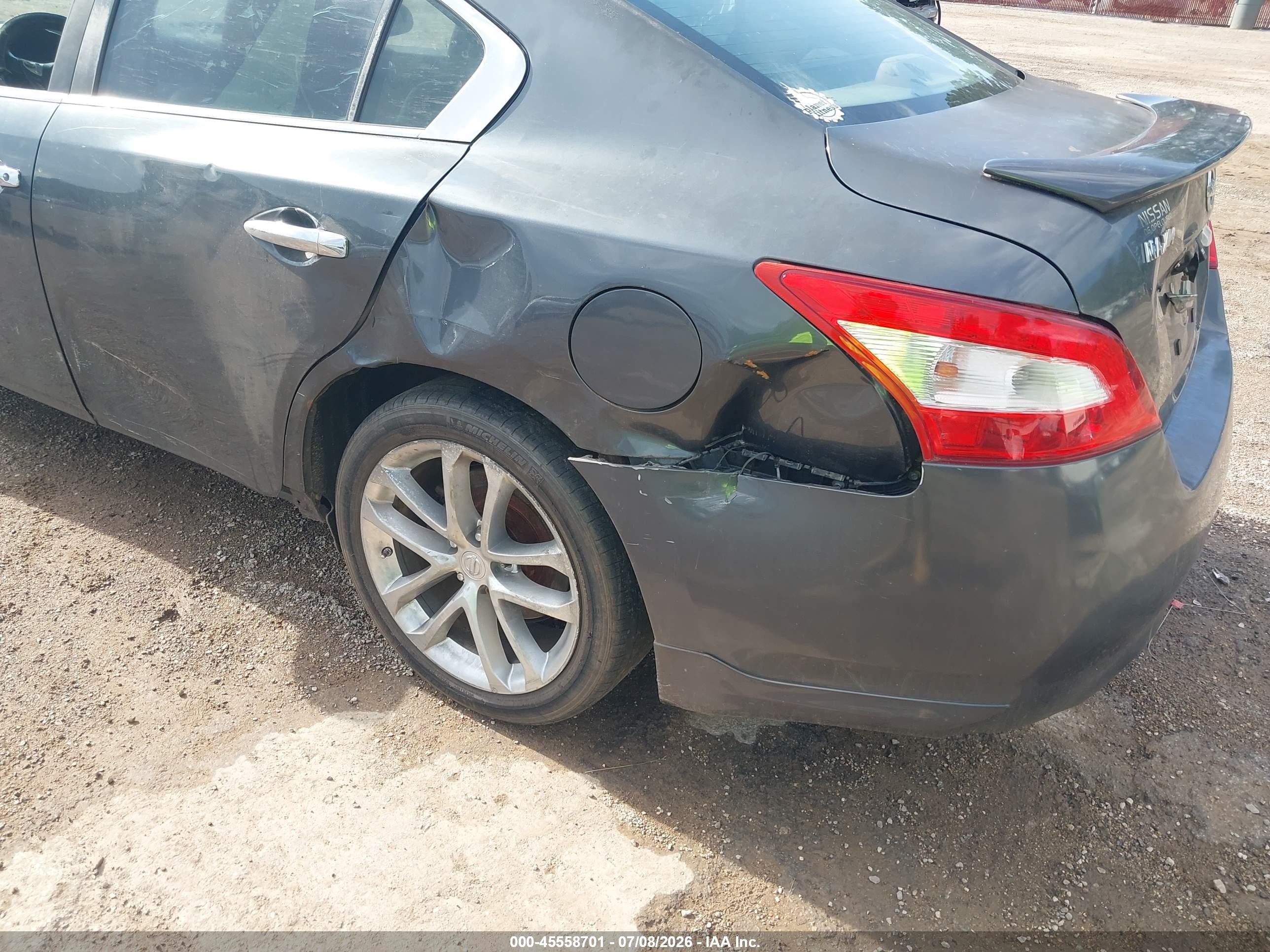2011 Nissan Maxima 3.5 Sv Gray vin: 1N4AA5AP3BC834958