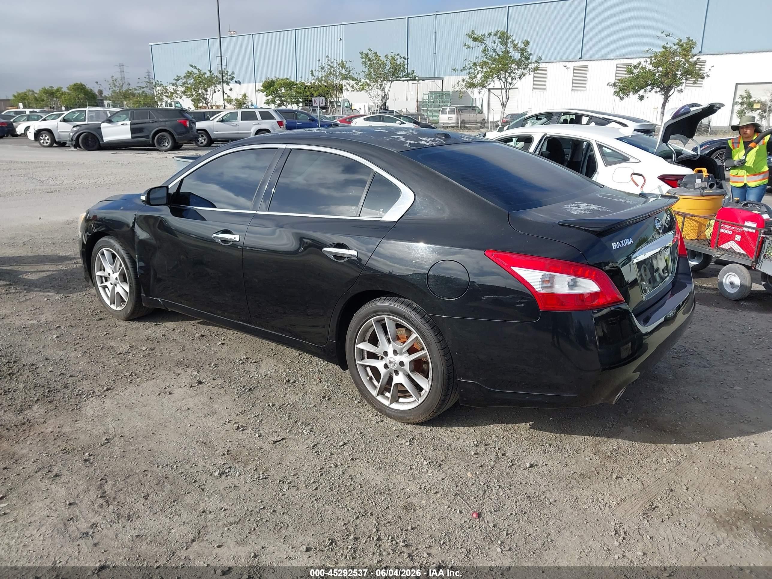2011 Nissan Maxima 3.5 Sv Black vin: 1N4AA5AP3BC837455
