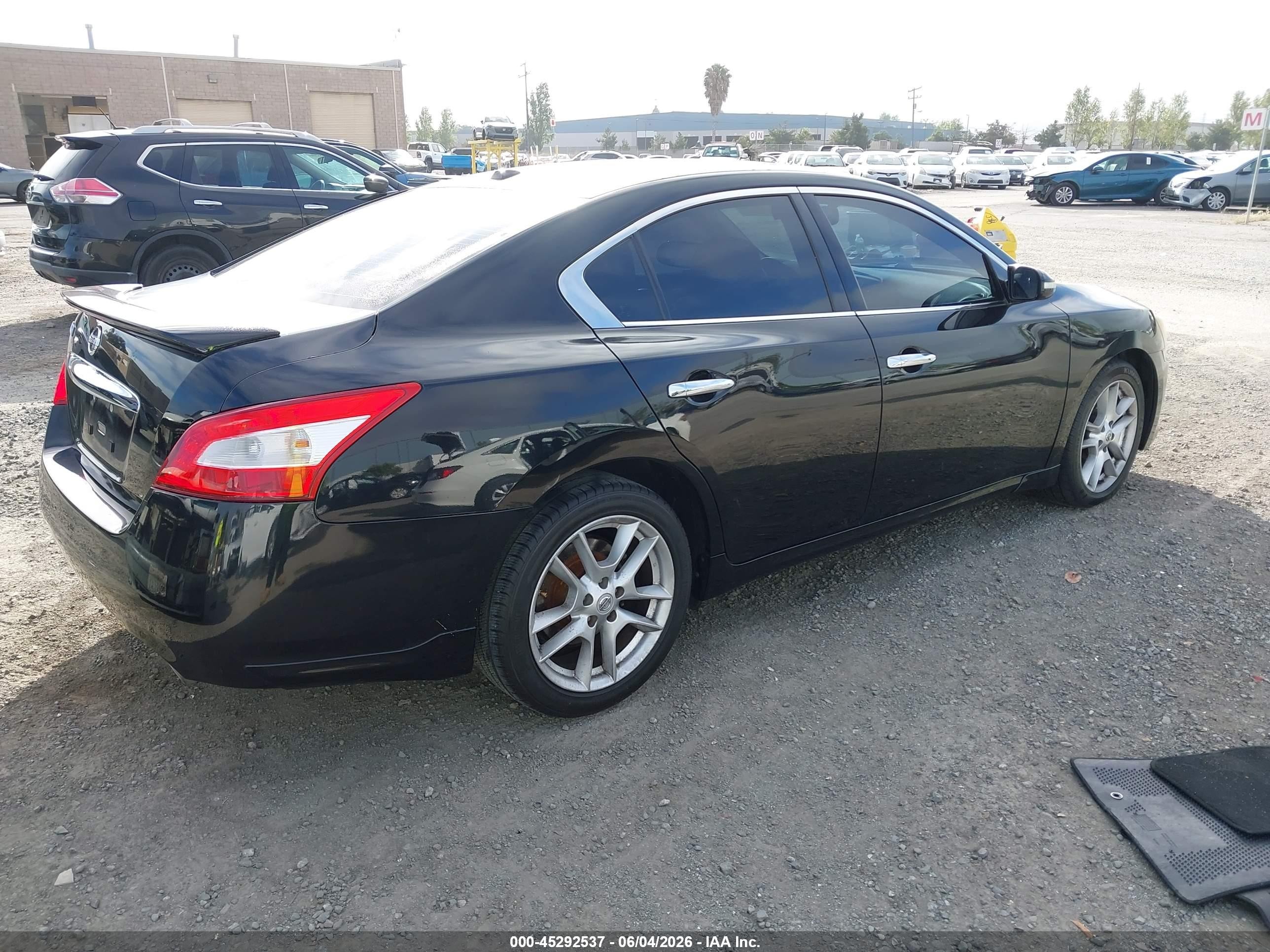 2011 Nissan Maxima 3.5 Sv Black vin: 1N4AA5AP3BC837455