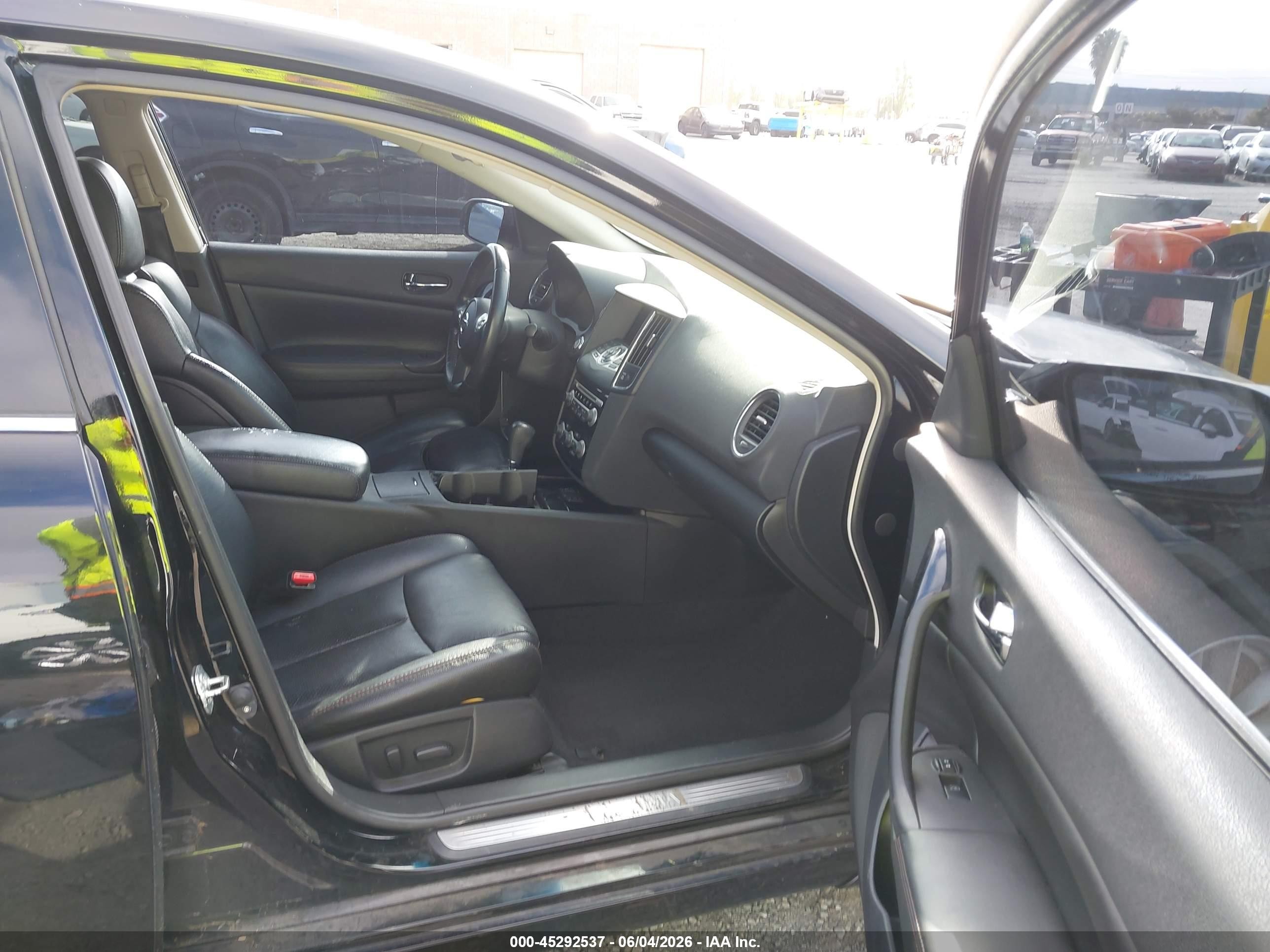 2011 Nissan Maxima 3.5 Sv Black vin: 1N4AA5AP3BC837455