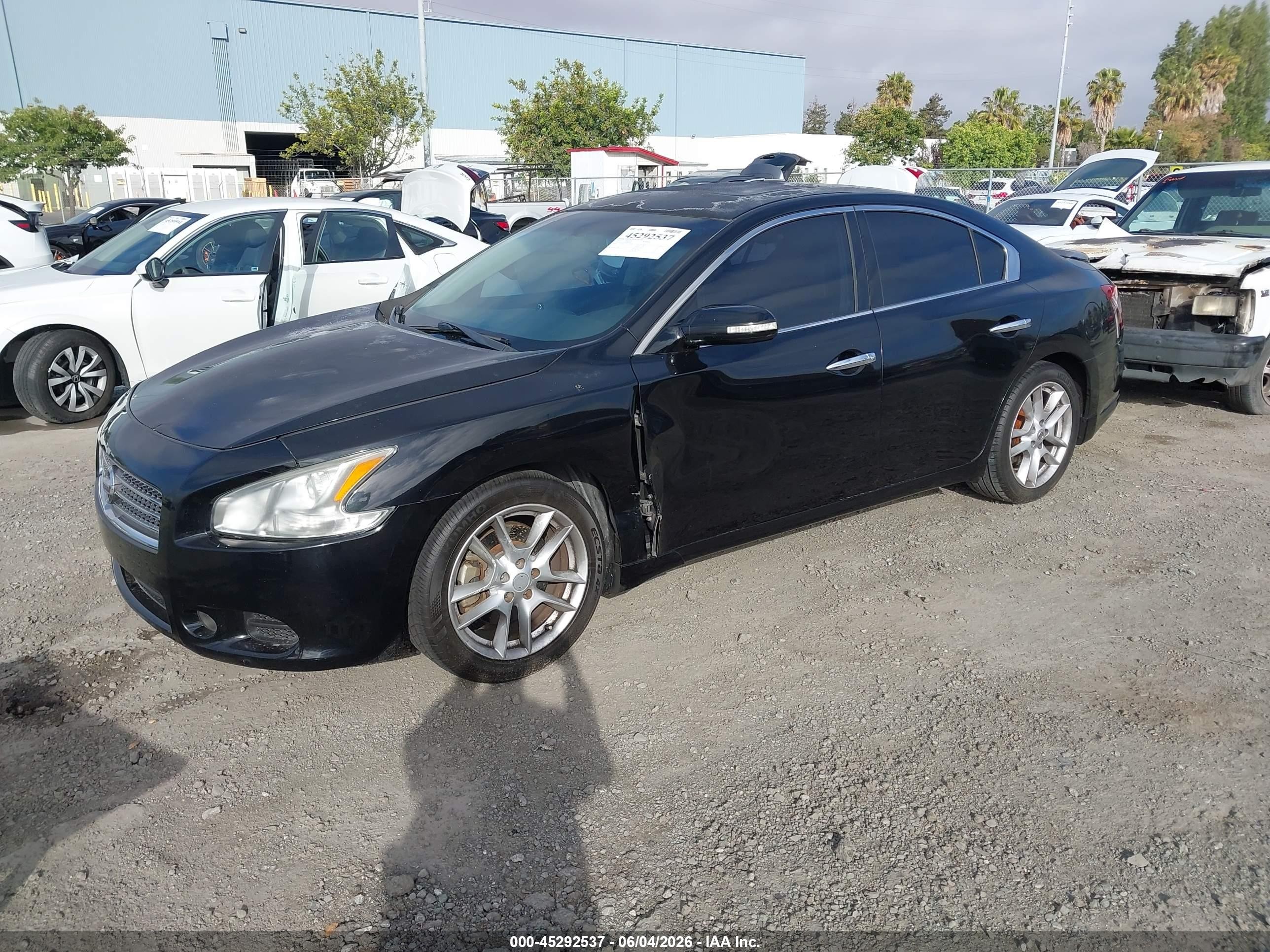 2011 Nissan Maxima 3.5 Sv Black vin: 1N4AA5AP3BC837455