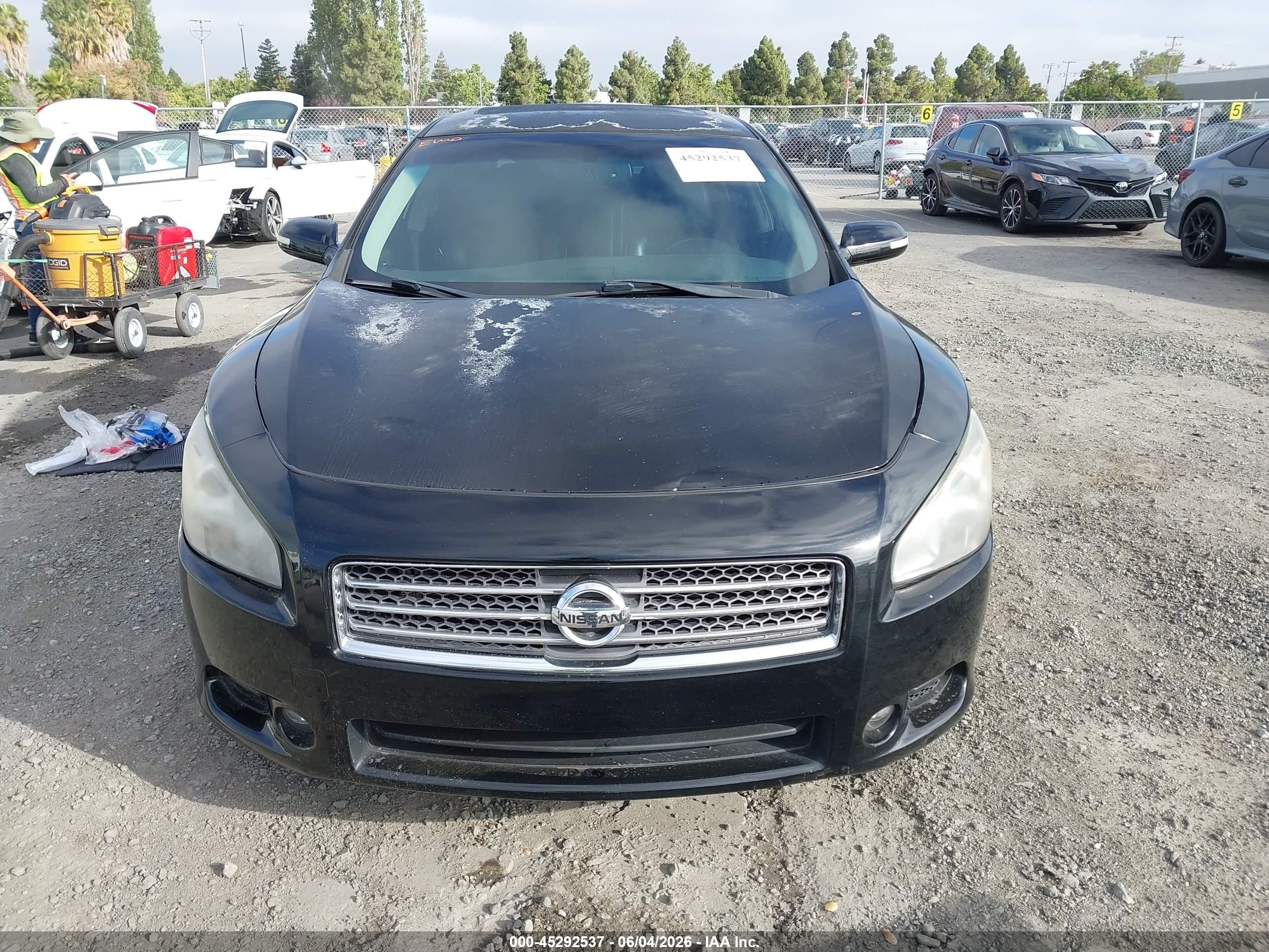 2011 Nissan Maxima 3.5 Sv Black vin: 1N4AA5AP3BC837455