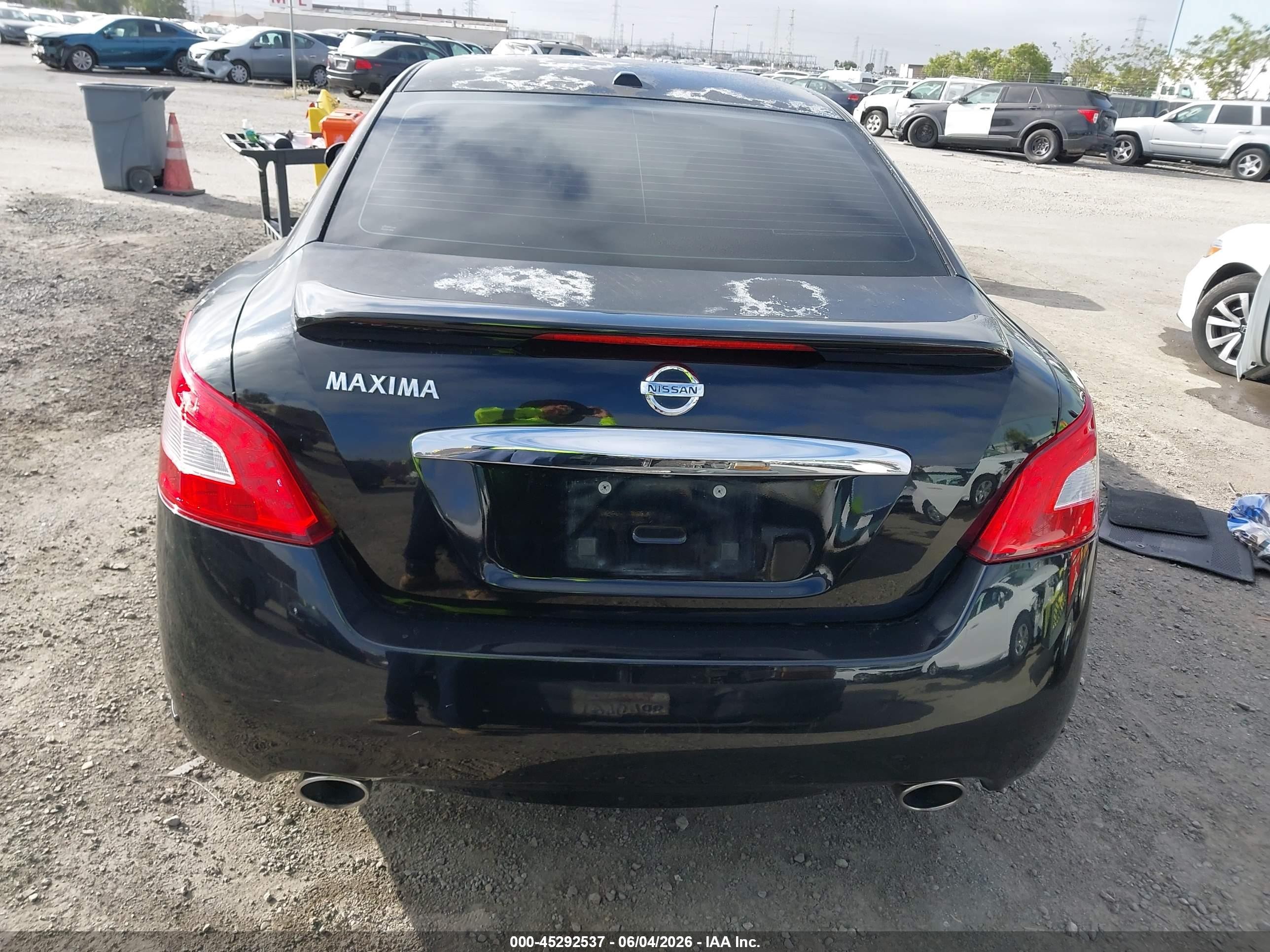 2011 Nissan Maxima 3.5 Sv Black vin: 1N4AA5AP3BC837455