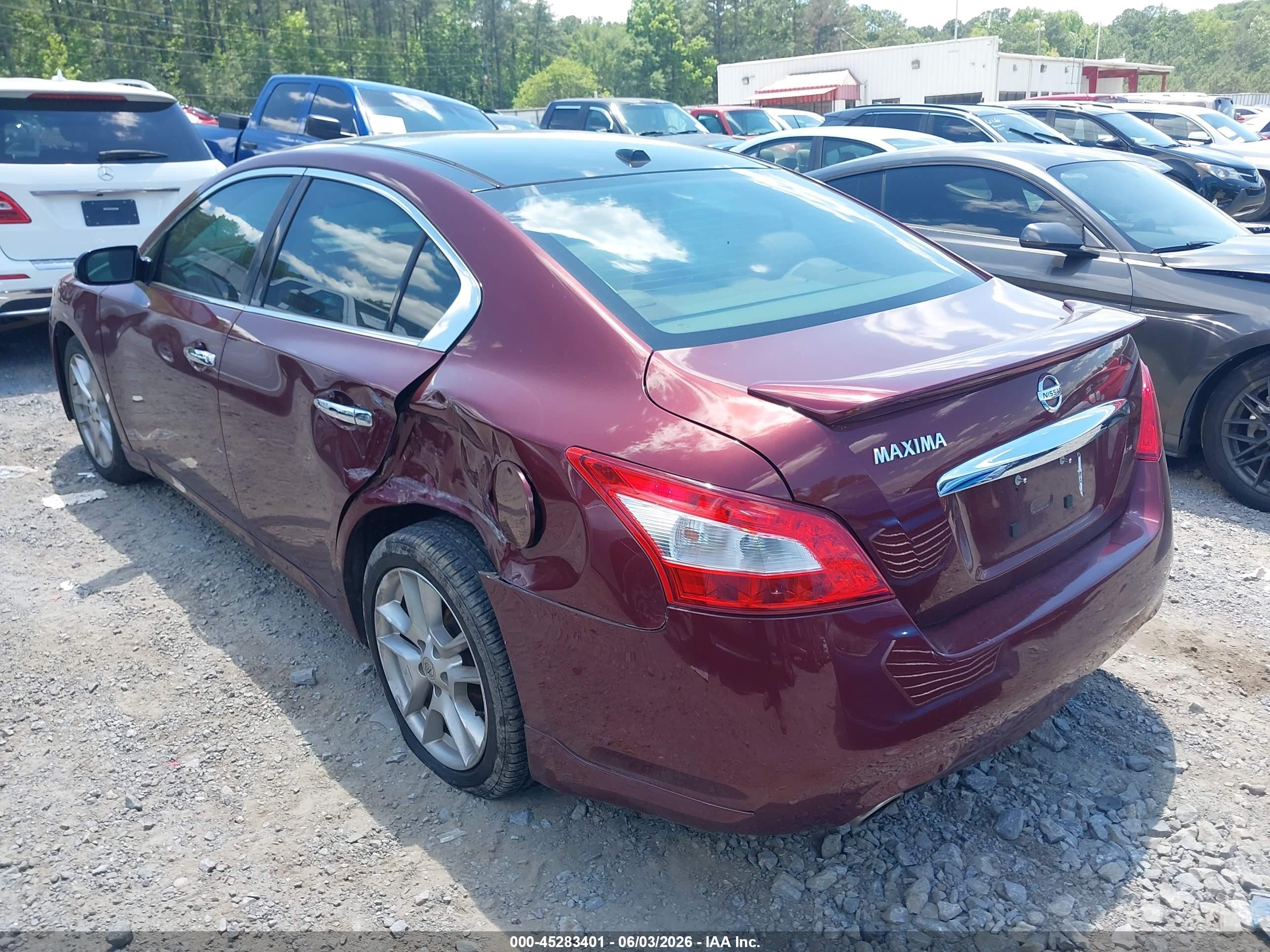 2011 Nissan Maxima 3.5 Sv Burgundy vin: 1N4AA5AP3BC839576