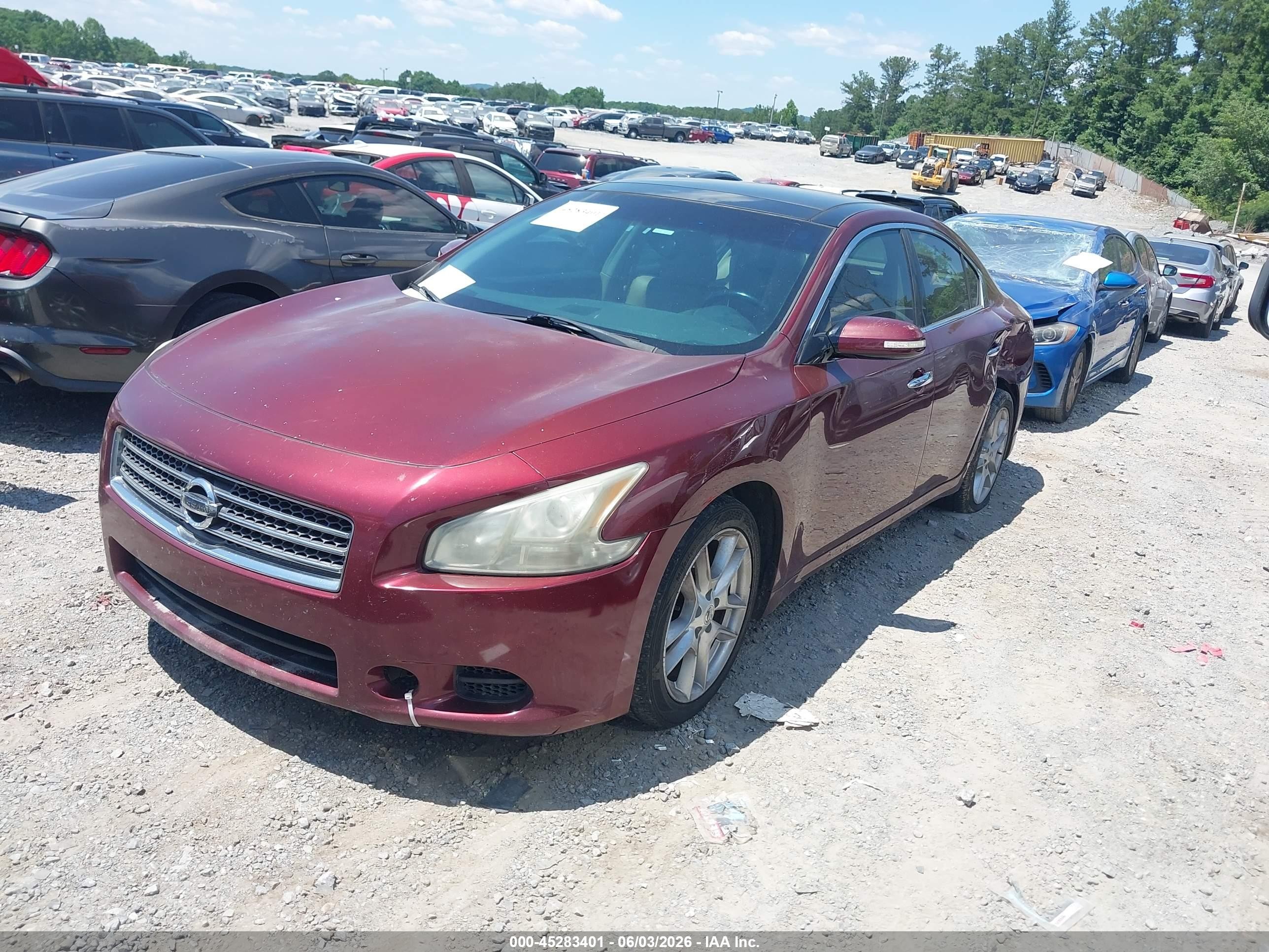 2011 Nissan Maxima 3.5 Sv Burgundy vin: 1N4AA5AP3BC839576