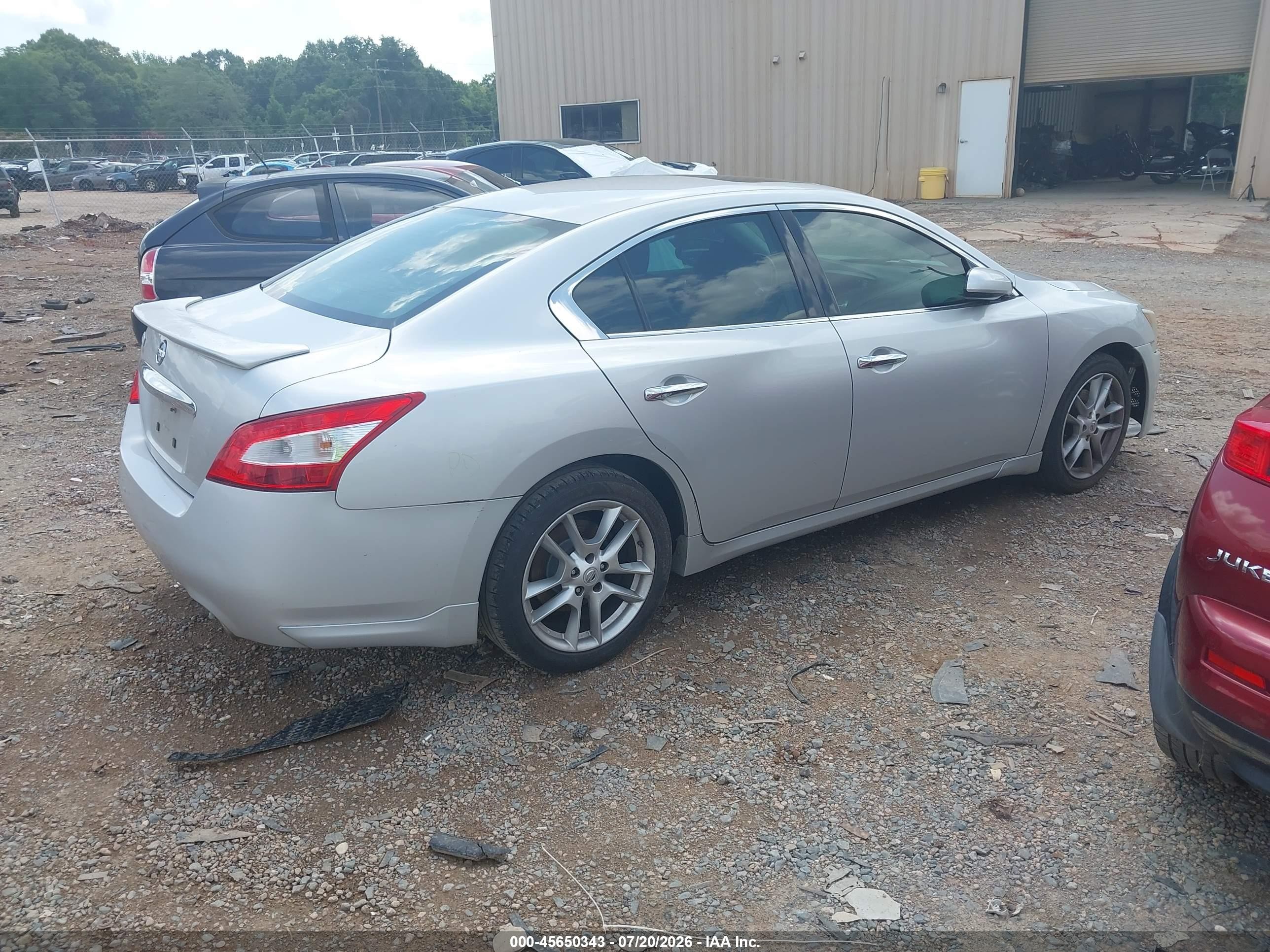 2011 Nissan Maxima 3.5 S Silver vin: 1N4AA5AP3BC858158