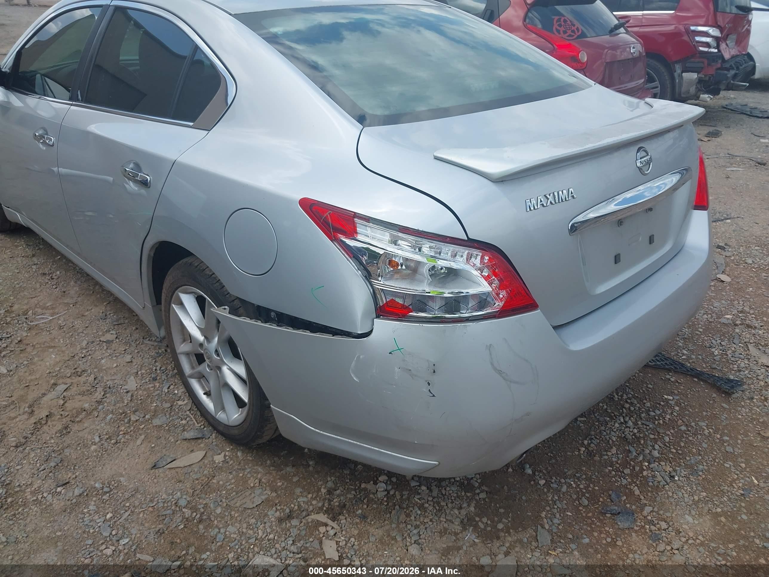 2011 Nissan Maxima 3.5 S Silver vin: 1N4AA5AP3BC858158