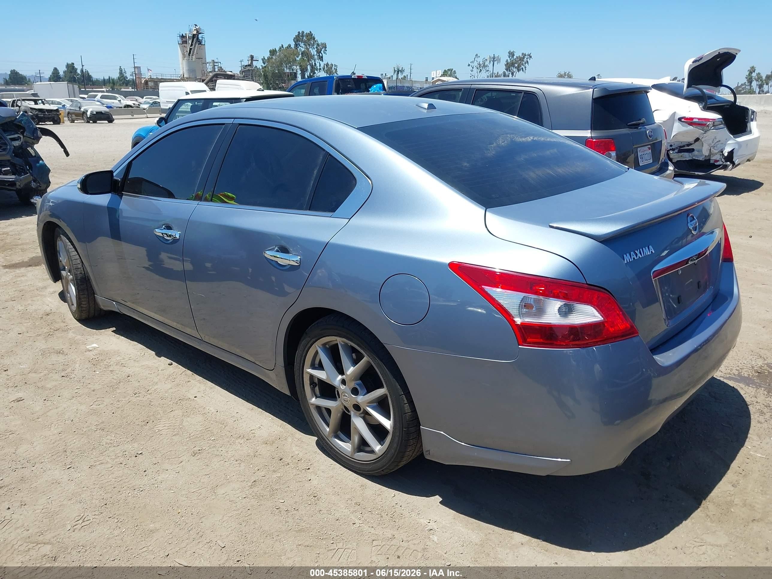 2011 Nissan Maxima 3.5 Sv Light Blue vin: 1N4AA5AP3BC866020