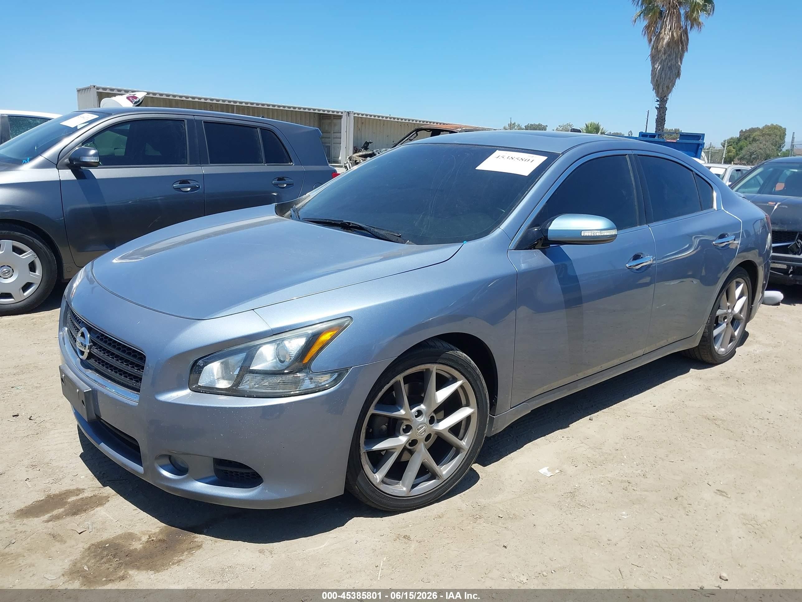 2011 Nissan Maxima 3.5 Sv Light Blue vin: 1N4AA5AP3BC866020