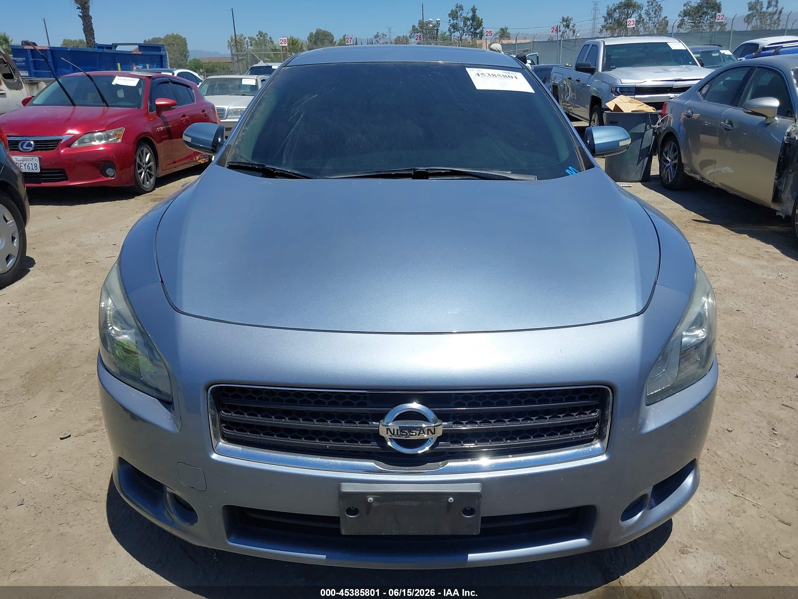 2011 Nissan Maxima 3.5 Sv Light Blue vin: 1N4AA5AP3BC866020