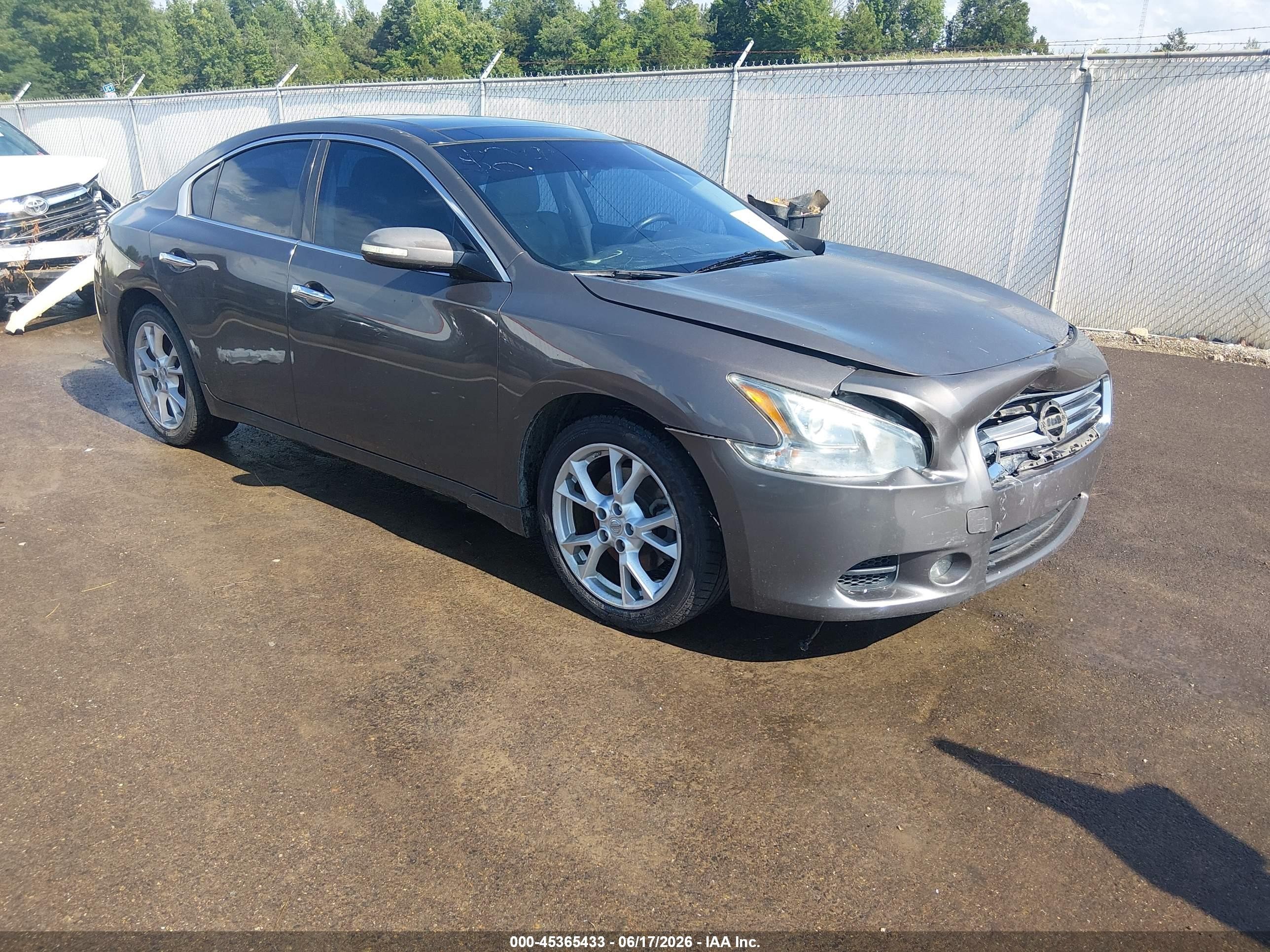 2012 Nissan Maxima 3.5 Sv Brown vin: 1N4AA5AP3CC809222